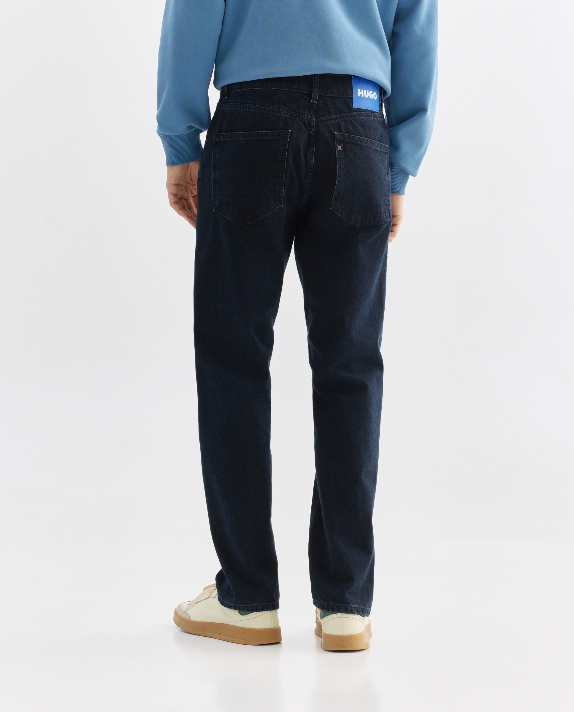 Calças Regular Azul-3