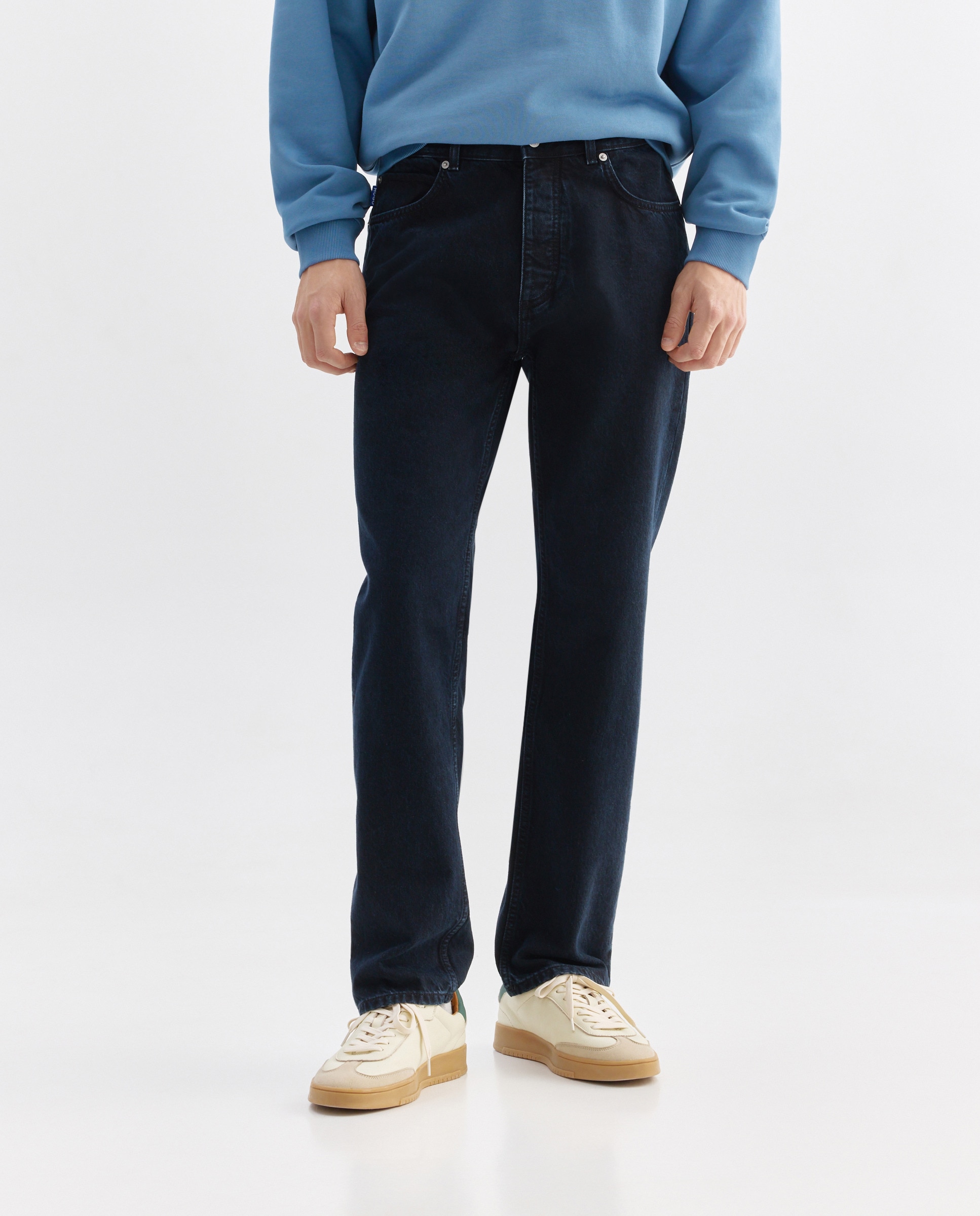 Calças Regular Azul-2