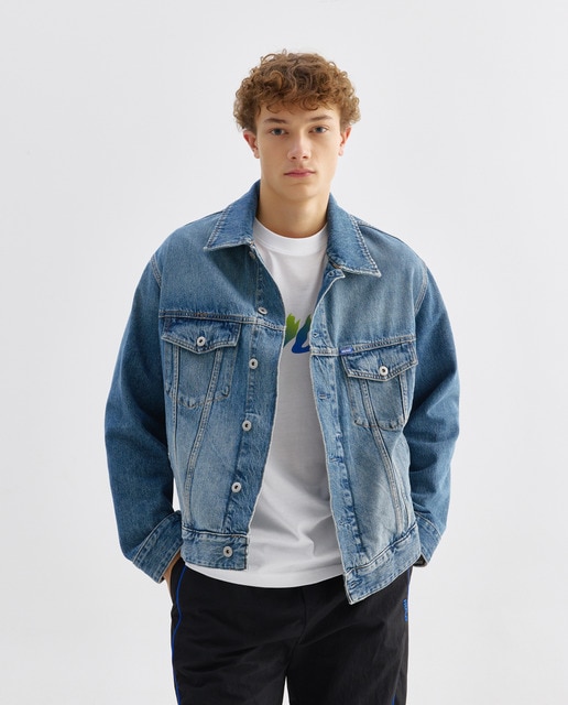 Imagem 0 de Blusão de Ganga com Manga Comprida