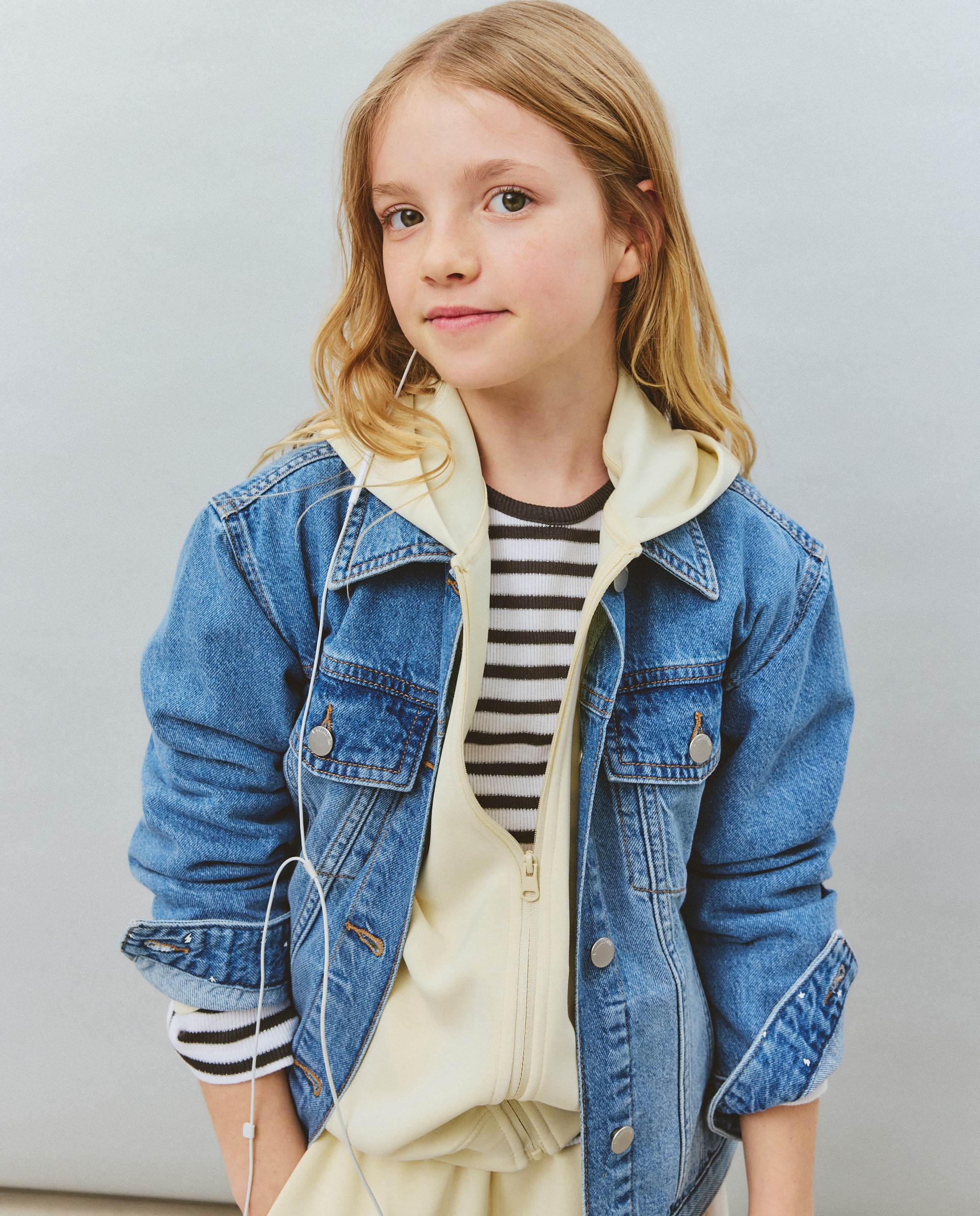 Blusão de Ganga Básico Kids El Corte Inglés Azul pálido-2