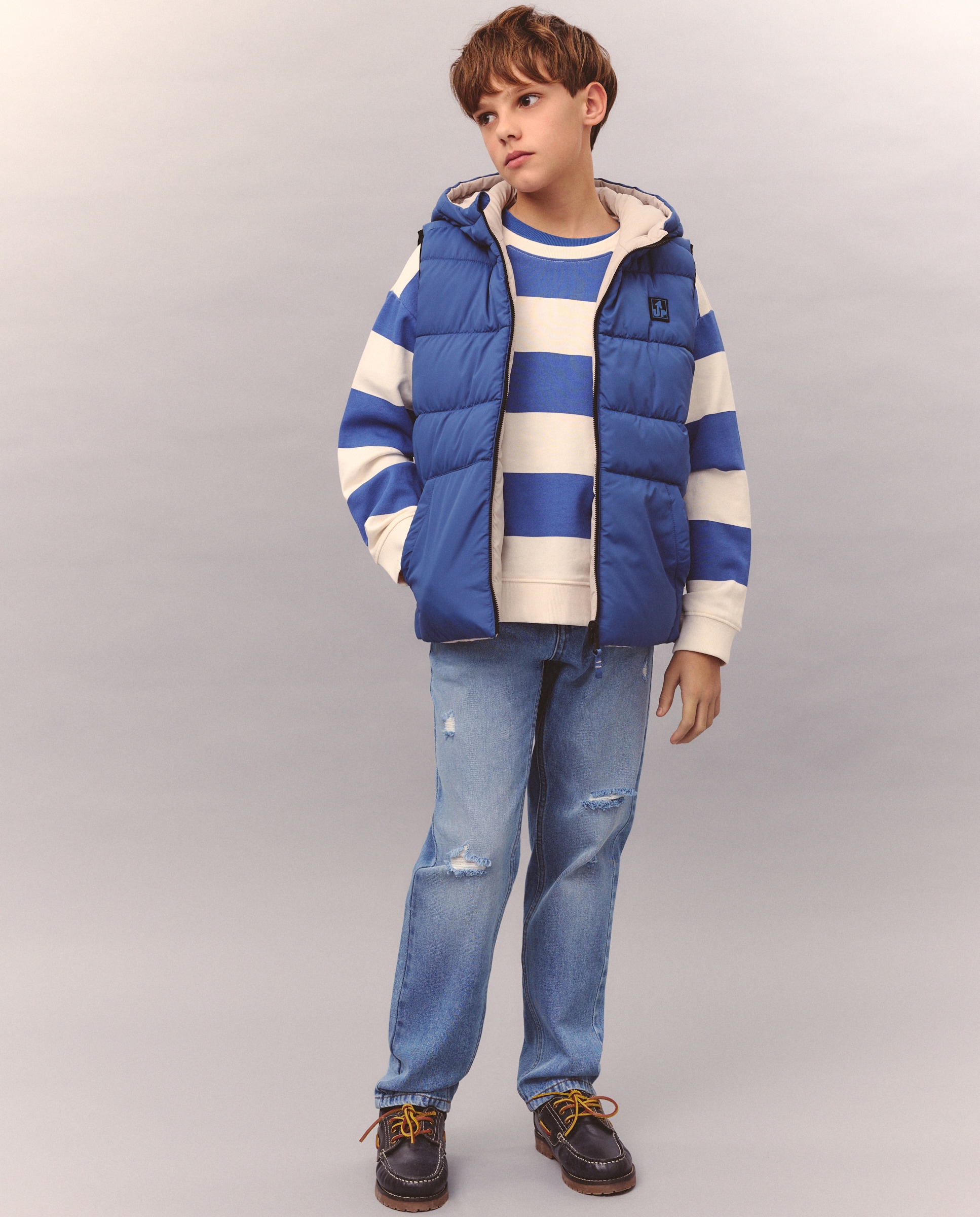 Colete Reversível com Capuz Multicolor-1