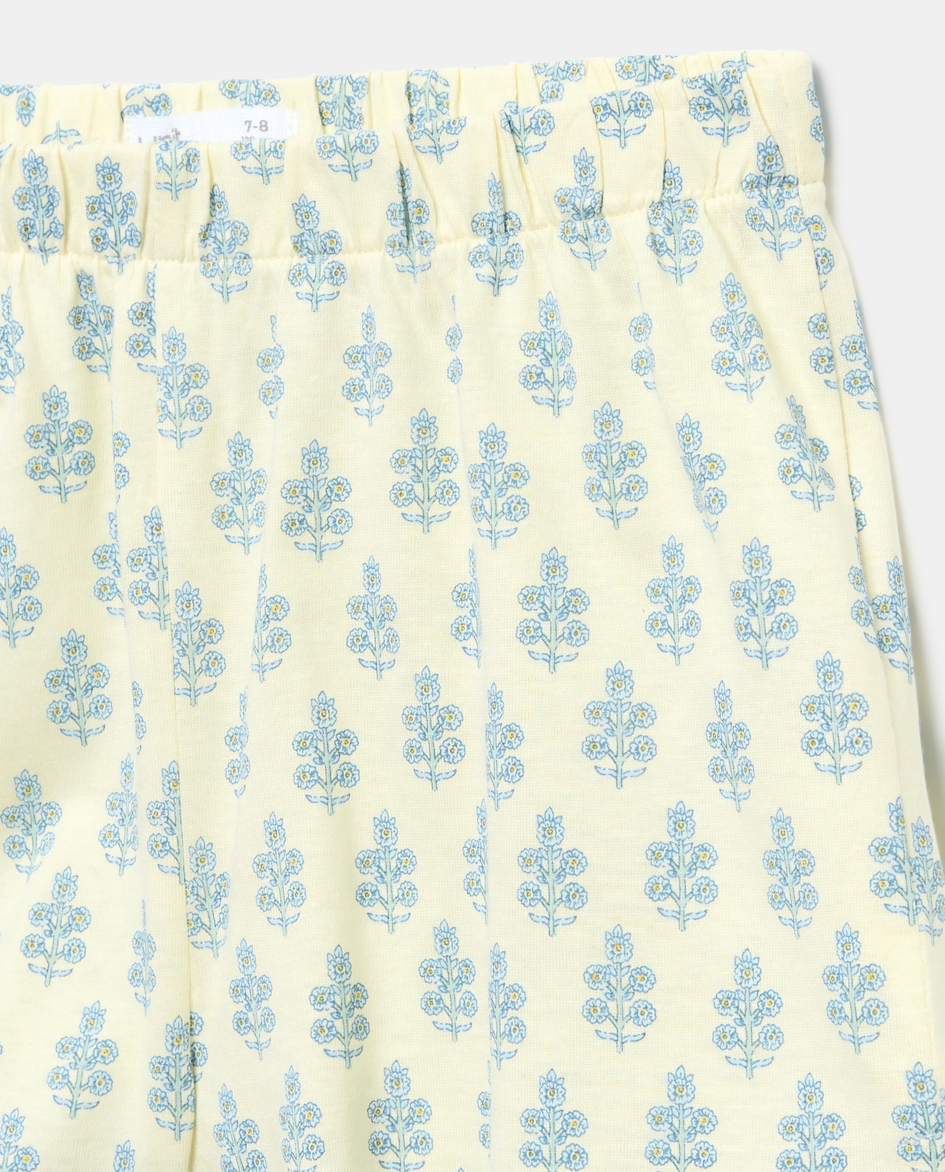 Pijama de niña estampado corto 310 Amarillo claro-3