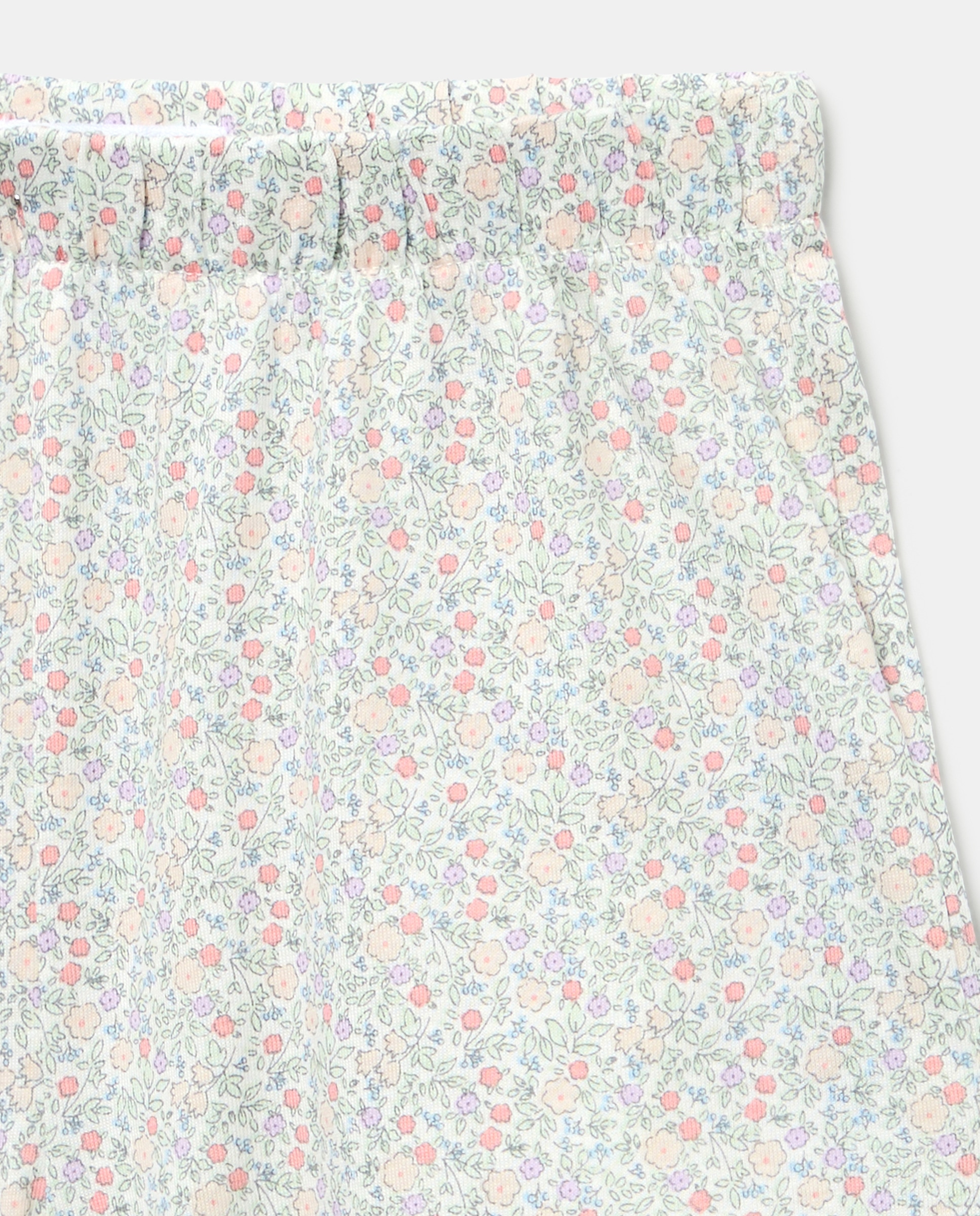 Pijama de niña estampado corto Blanco roto-3