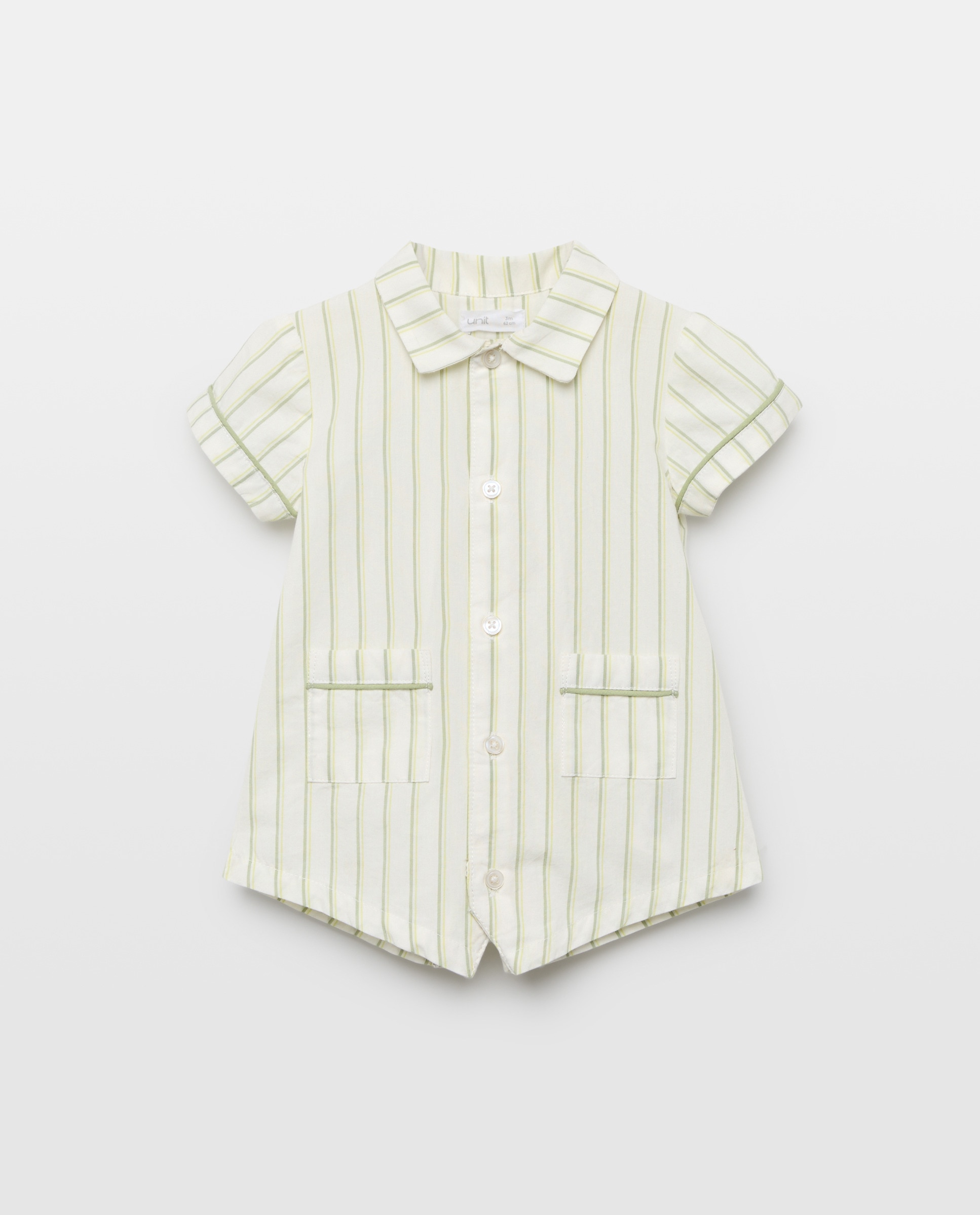 Imagen 0 de Pijama de bebé corto popelín rayas