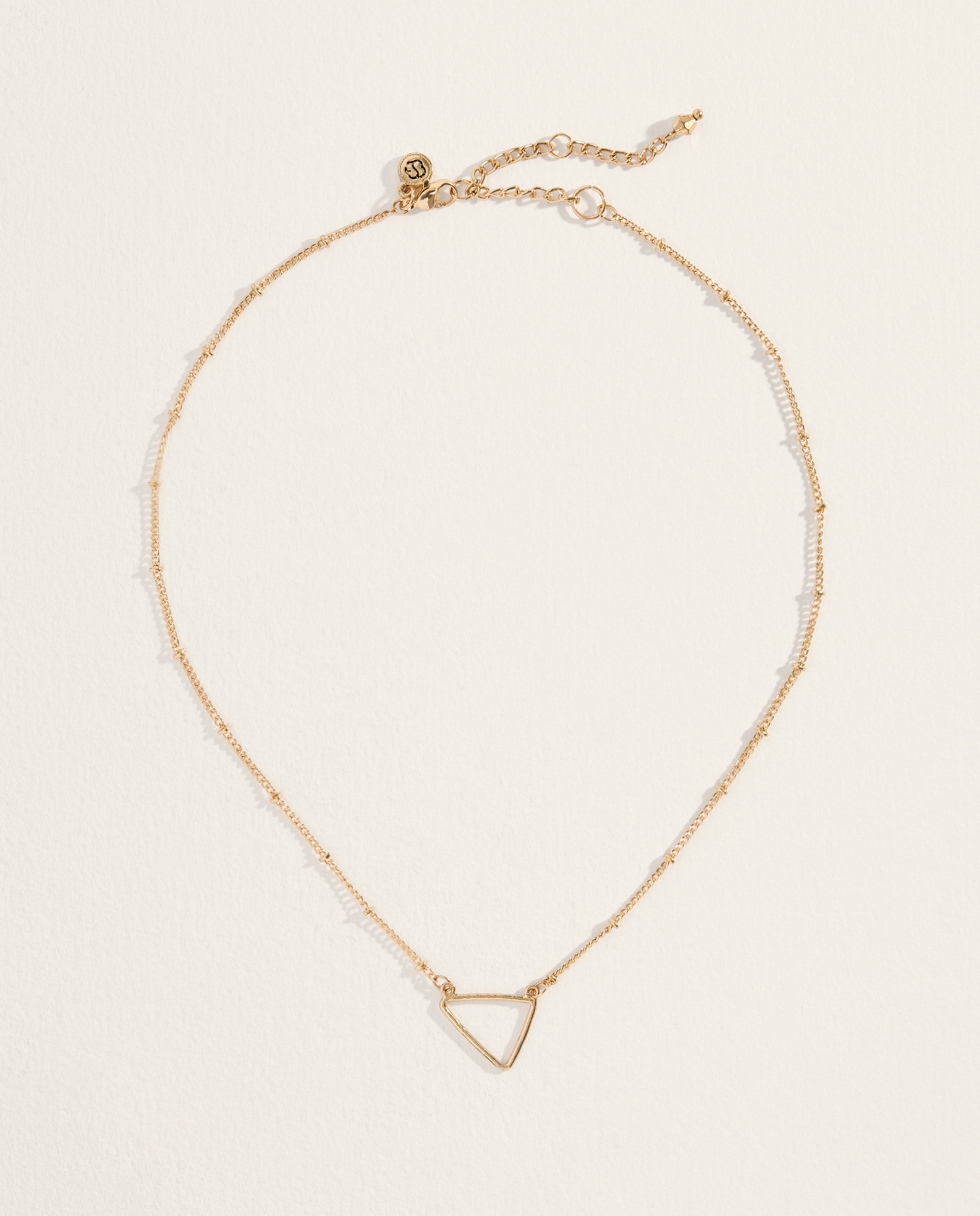 Colar Comprido com Triângulo 390 Ouro-2