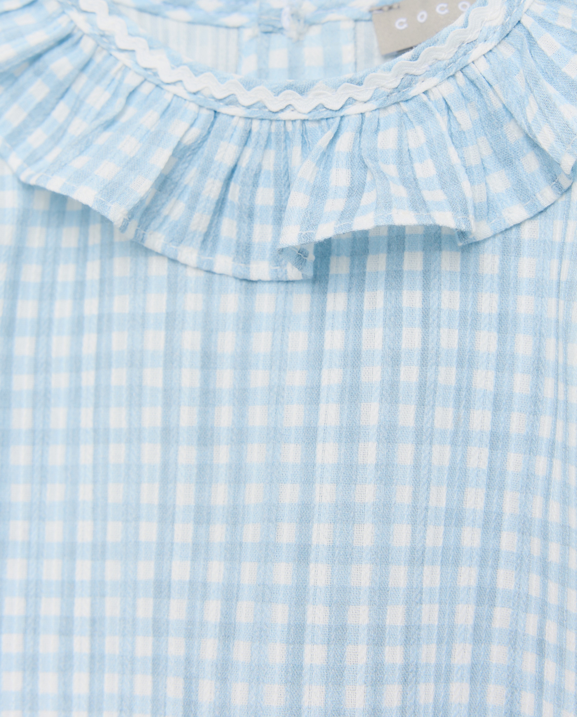 Camisa Plana Vicky de Bebé com Gola e Manga Comprida Coconut El Corte Inglés Azul-3