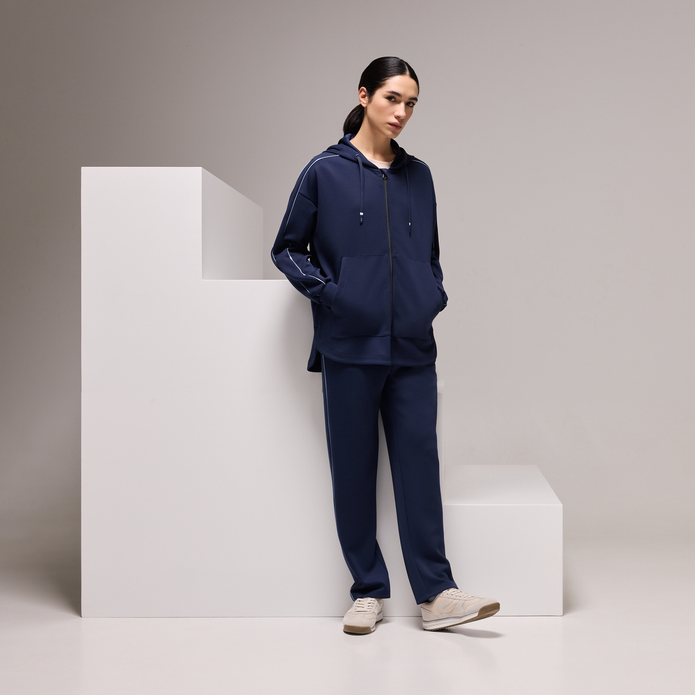 Imagem 0 de Sweatshirt Aberta de Modal Hoodie Sportcasual de Mulher