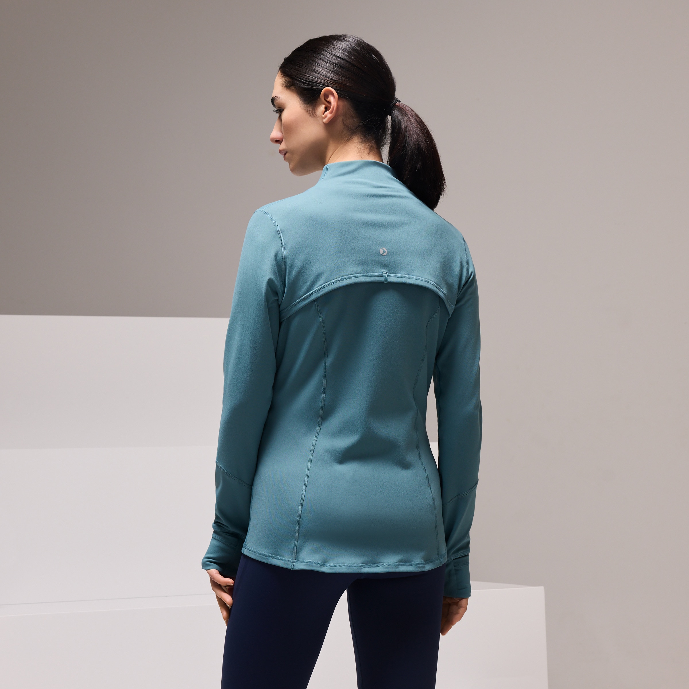 Casaco de Training de Mulher Azul pálido-3