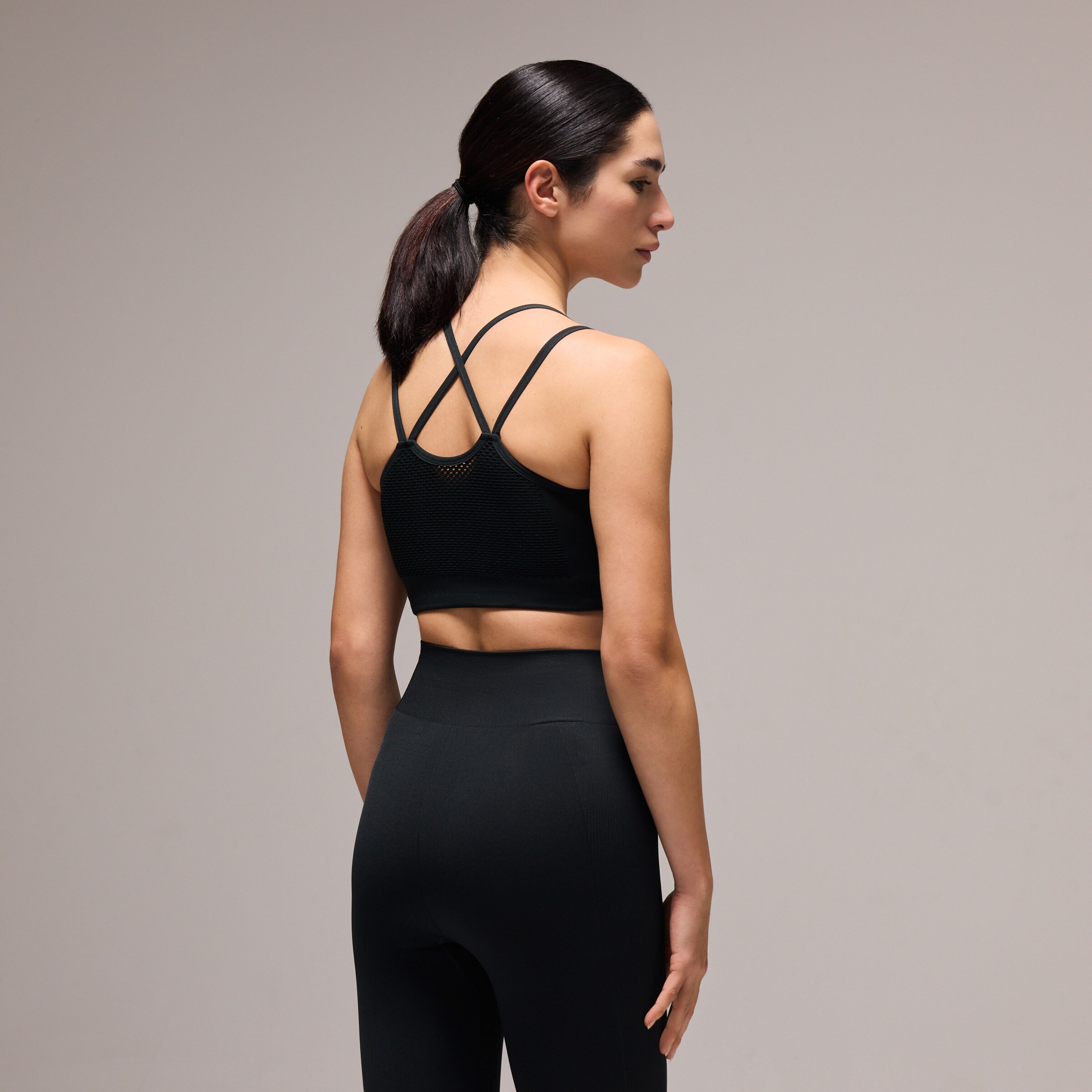 Top Seamless de Yoga de Mulher Verde-escuro-3