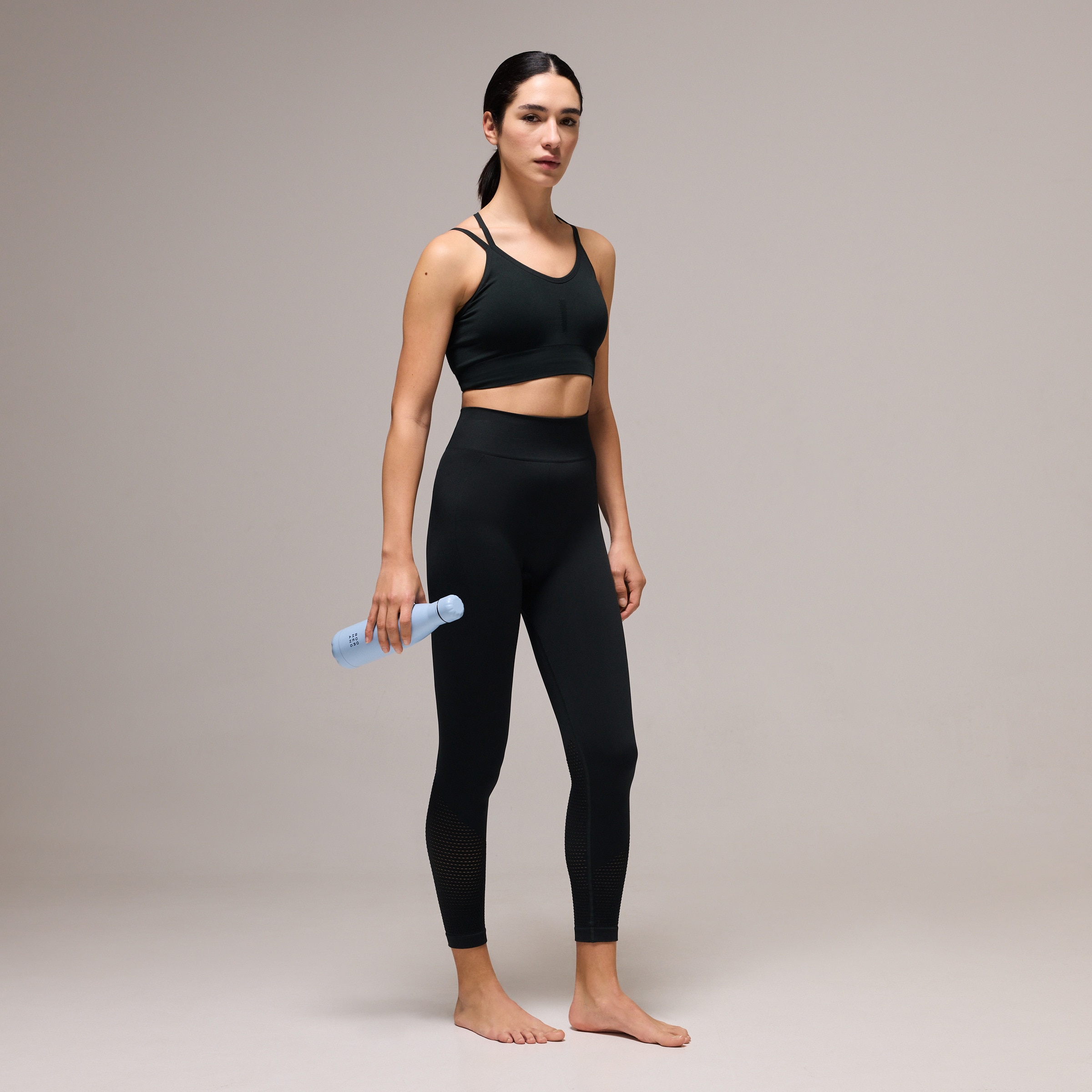 Top Seamless de Yoga de Mulher Verde-escuro-2