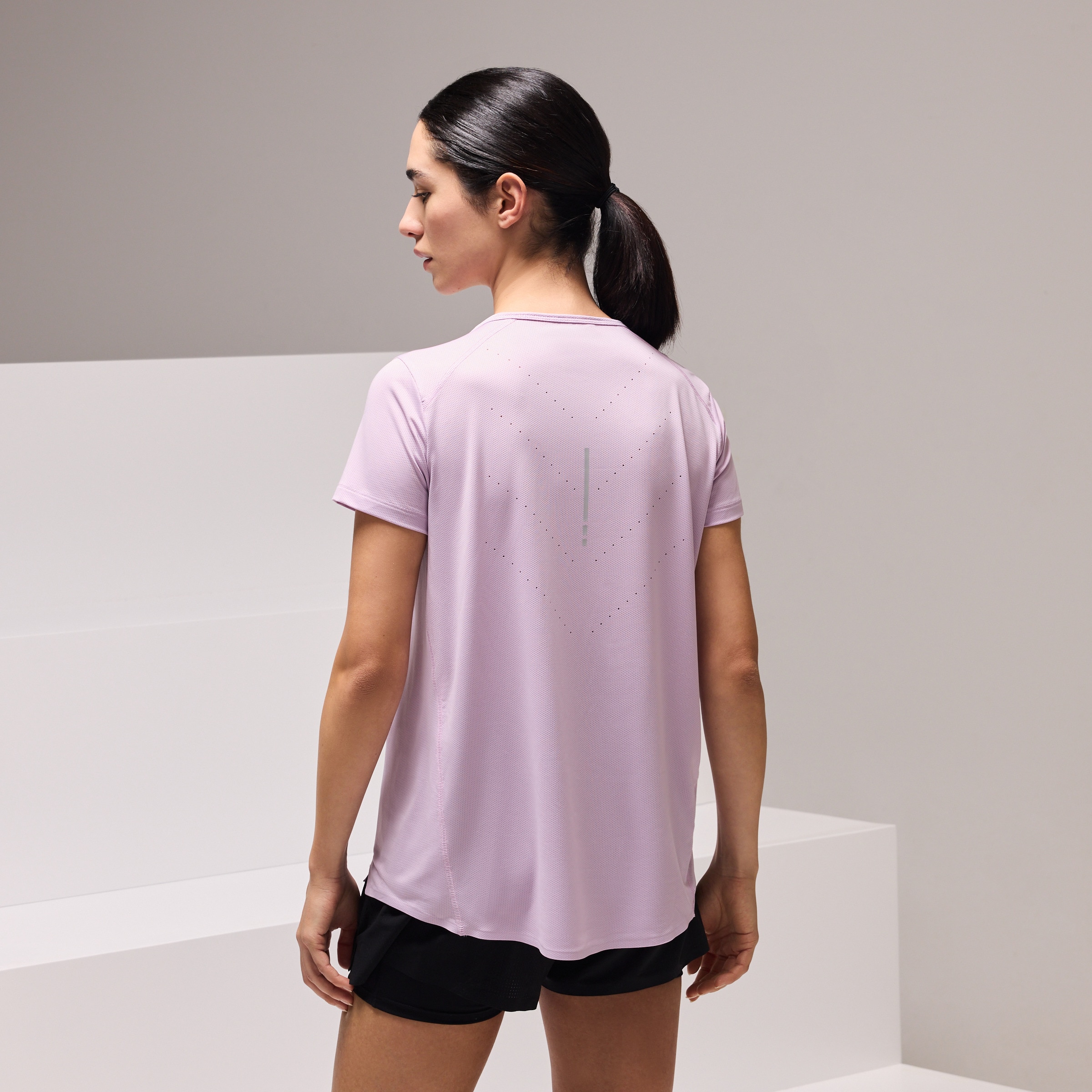 T-shirt de Running de Mulher Lilás-3