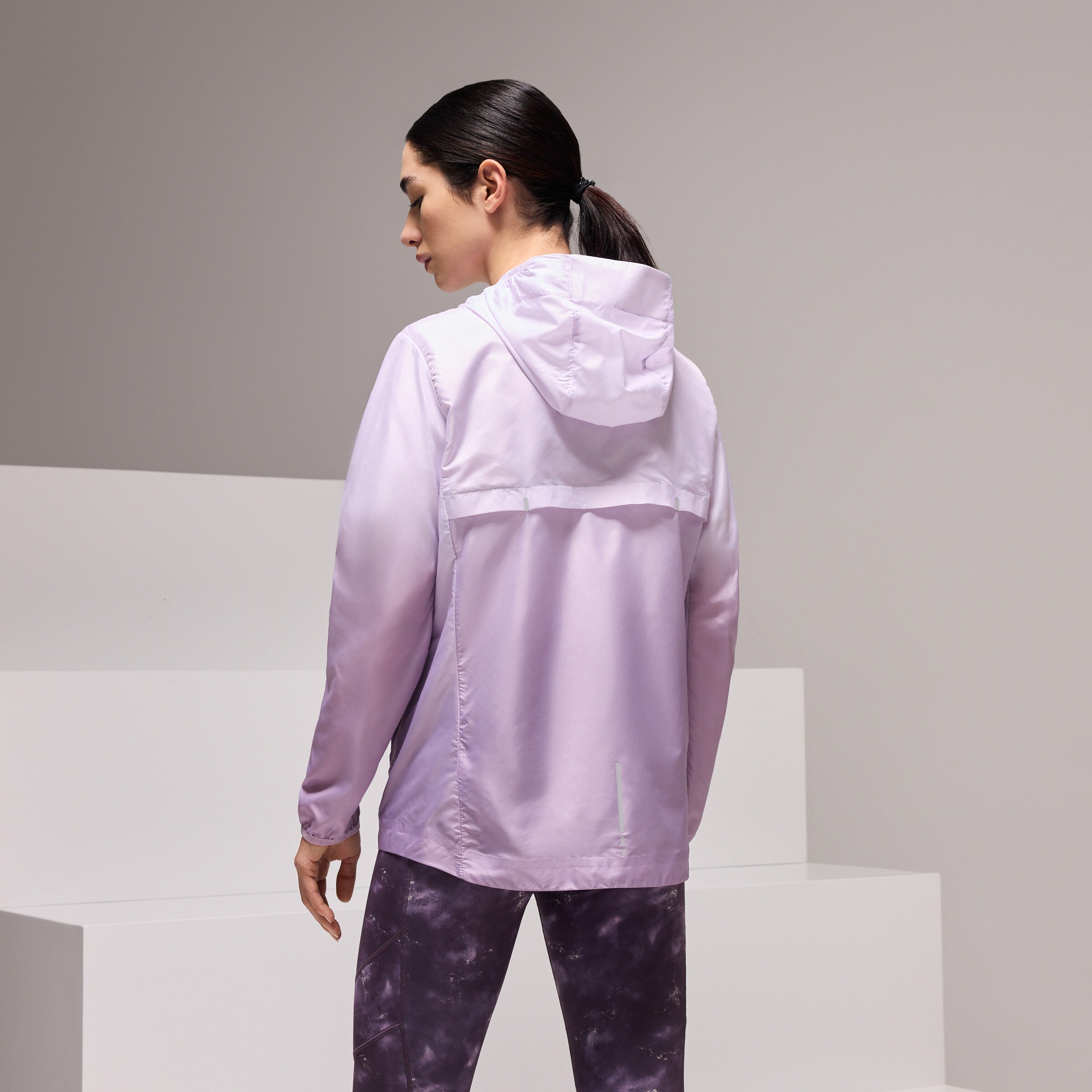 Corta-Vento de Running de Mulher Lilás-3