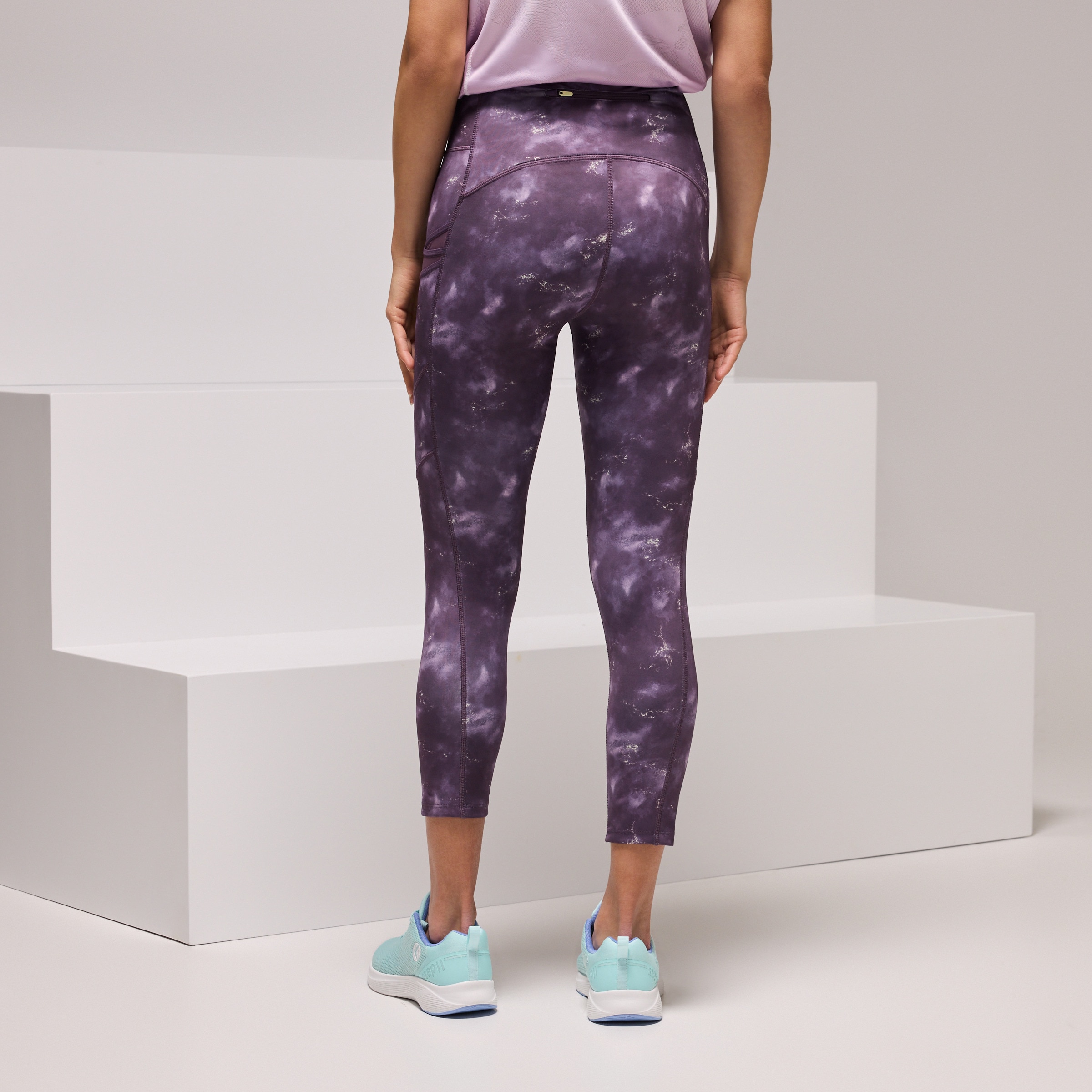 Leggings 7/8 de Running de Mulher Lilás-3