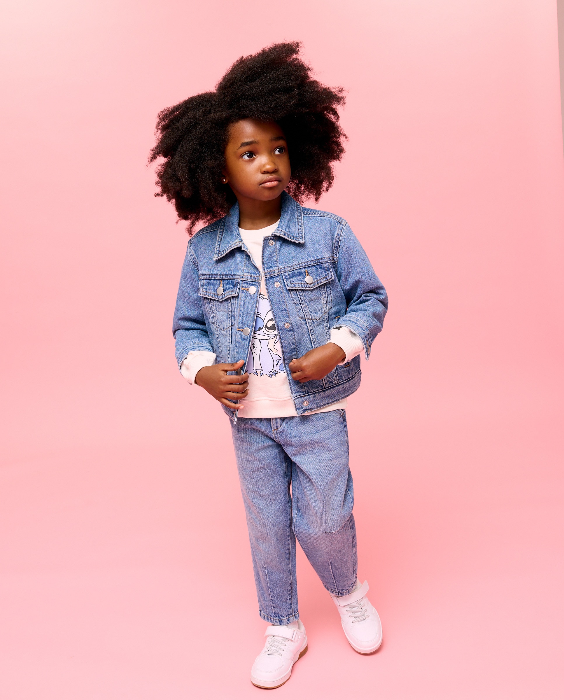 Sweatshirt de Decote Redondo com Estampado Posicional Stitch Primeiro Plano Kids El Corte Inglés 120 Cru-2