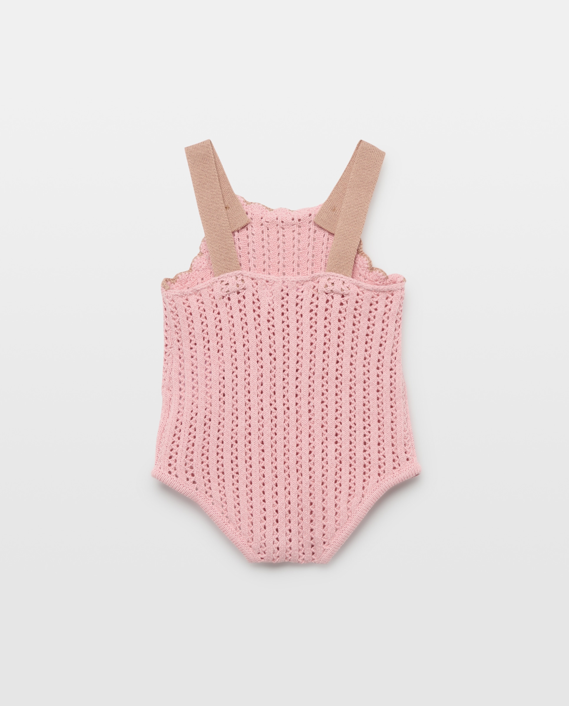 Babygrow de Tricot Liso de Bebé Baby El Corte Inglés 200 Rosa-2