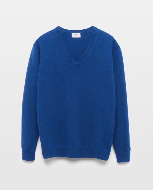 Imagen 0 de Jersey de hombre cuello pico 100% lambswool