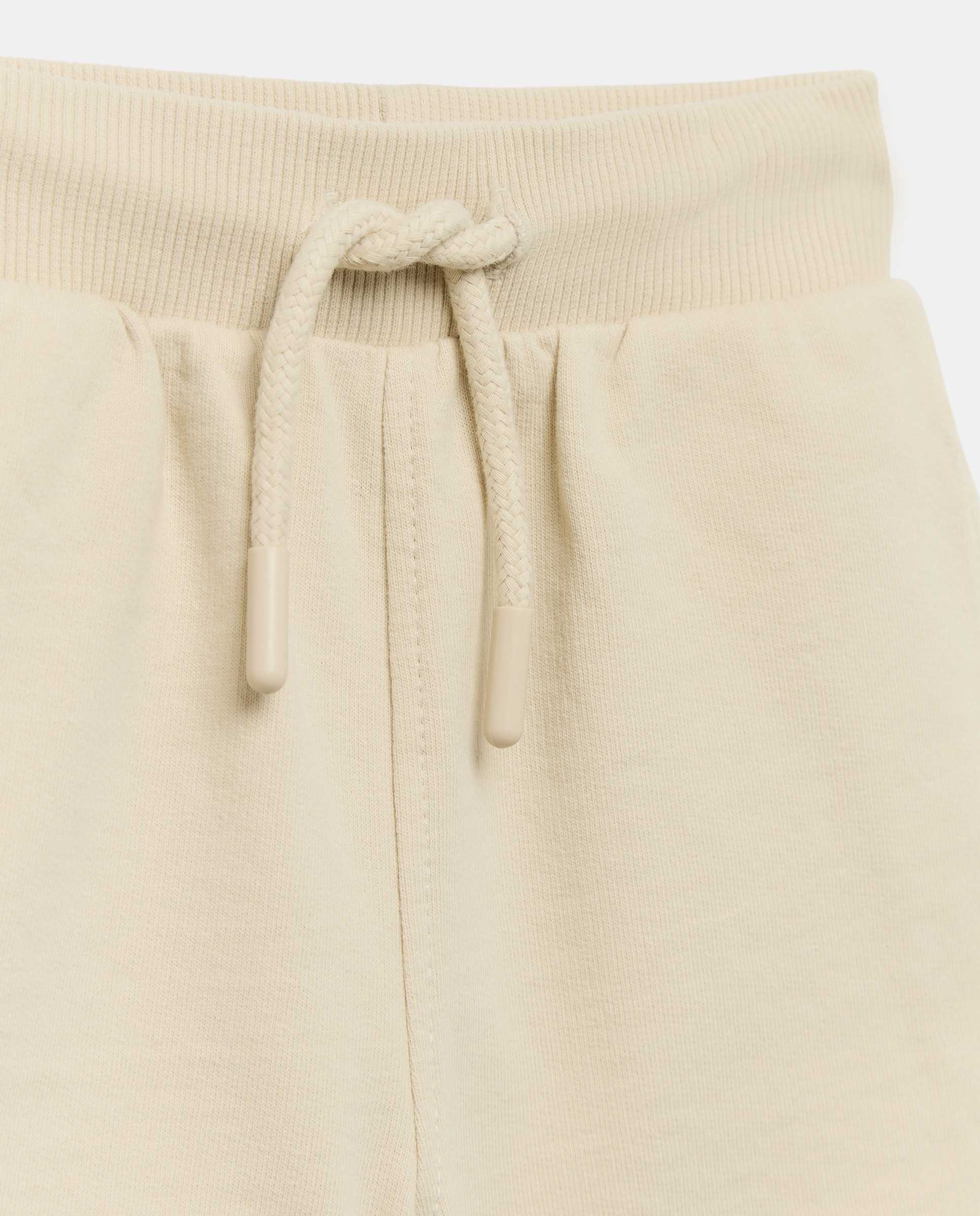 Bermuda de bebé felpa efecto lavado Beige-3
