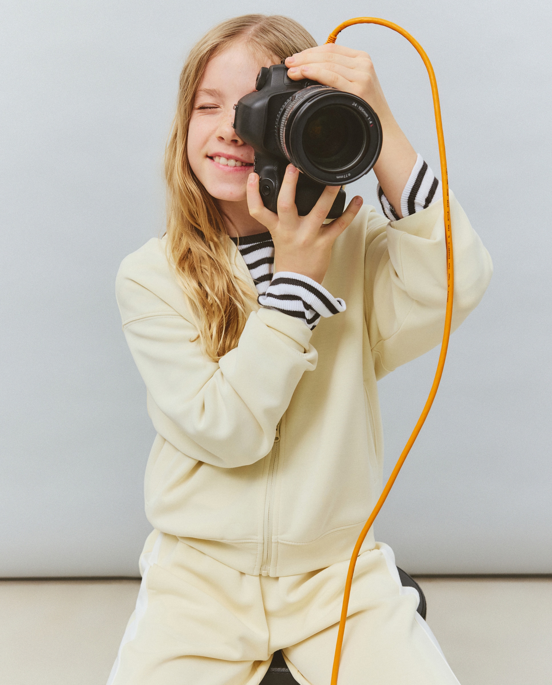 Sweatshirt Aberta com Capuz de Modal Kids El Corte Inglés 150 Baunilha-2