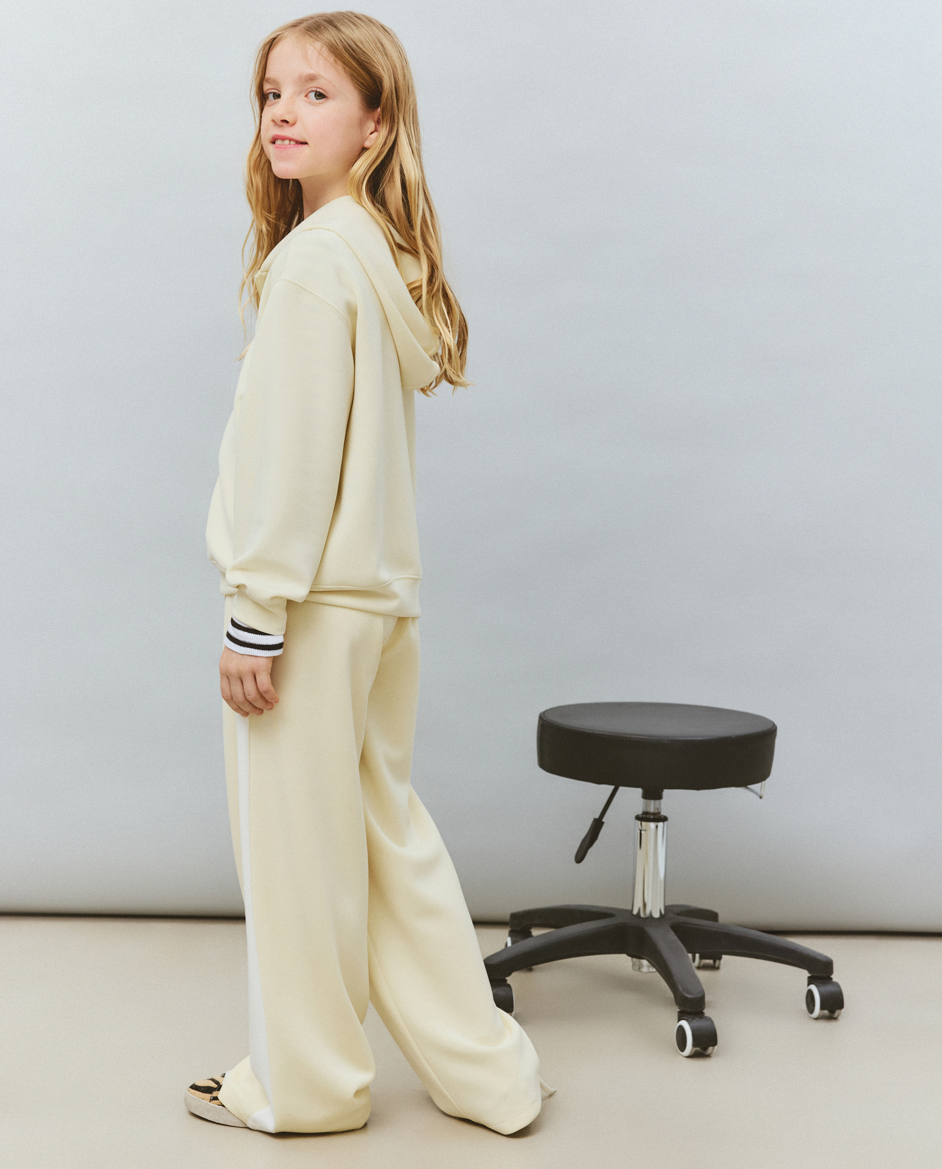 Sweatshirt Aberta com Capuz de Modal Kids El Corte Inglés 150 Baunilha-3