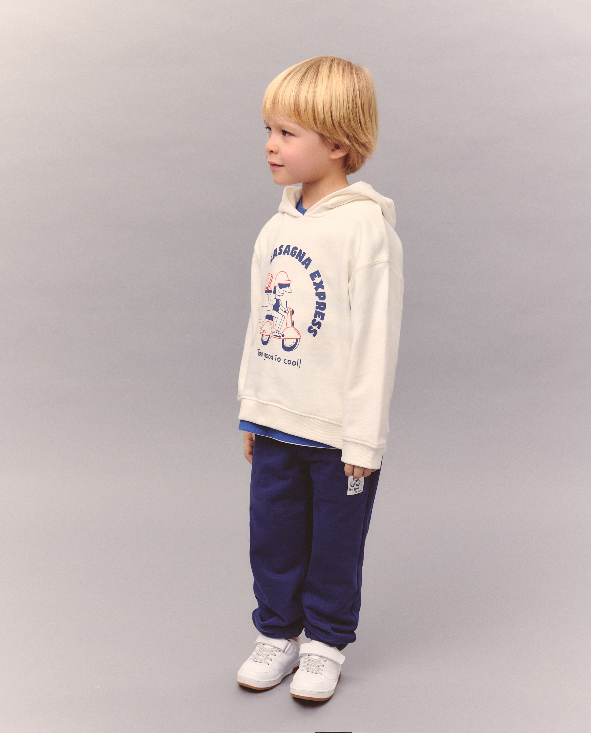 Conjunto de Sweatshirt com Capuz e Calças de Felpa Kids El Corte Inglés Branco-2