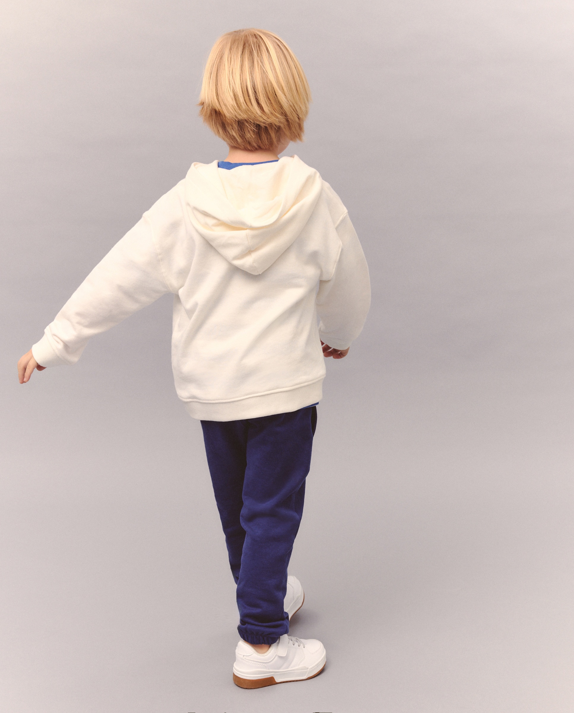 Conjunto de Sweatshirt com Capuz e Calças de Felpa Kids El Corte Inglés Branco-3