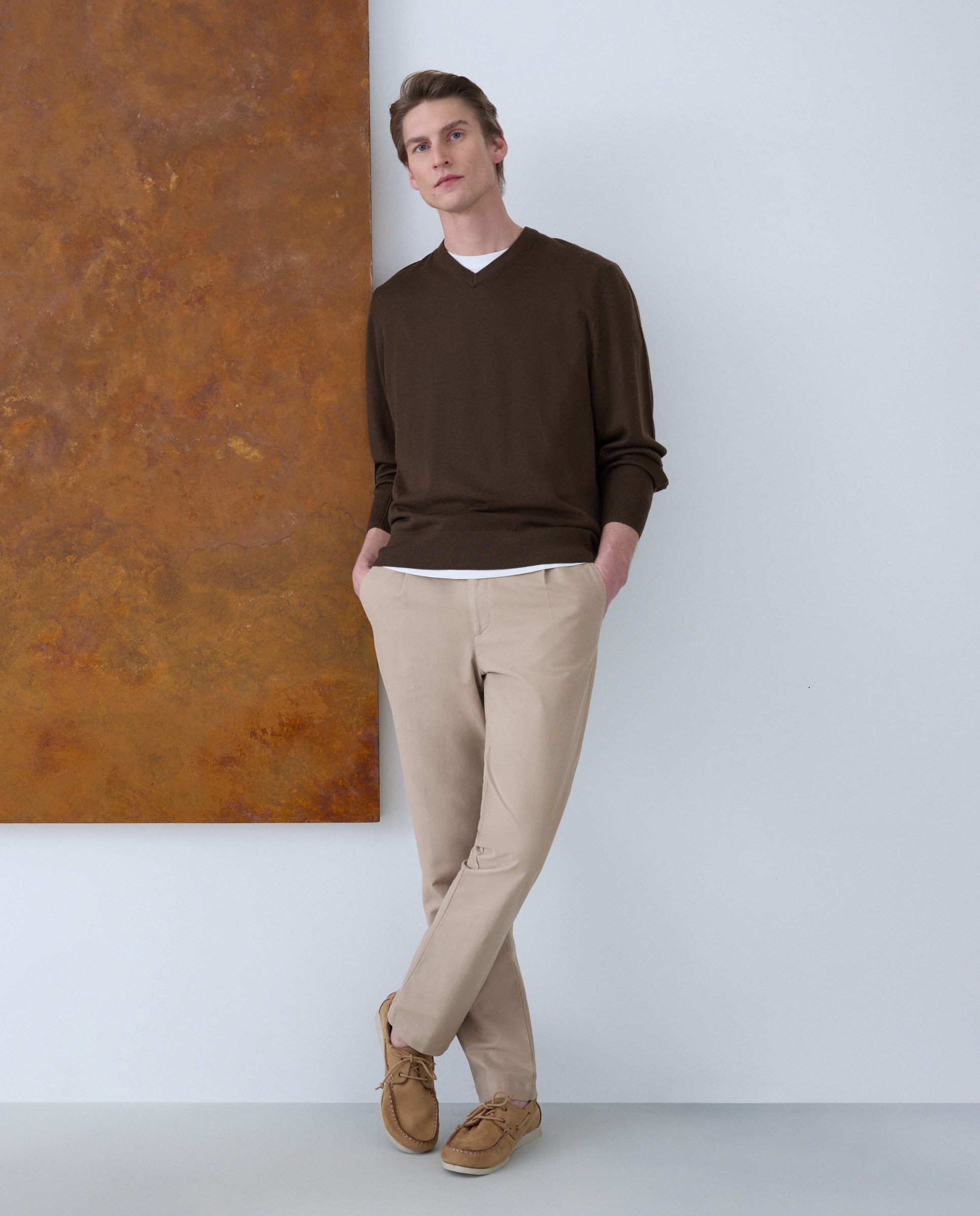 Náuticos em Pele com Sola de Borracha Couro-7