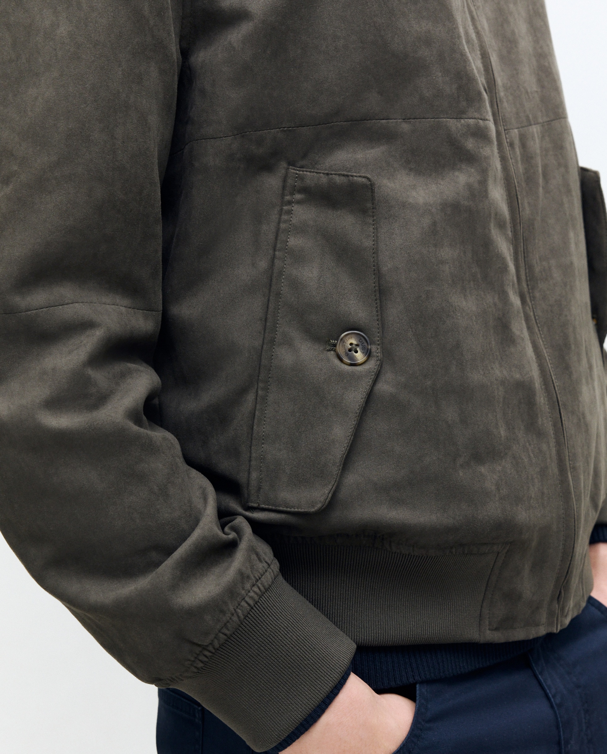 Blusão de Camurcina Verde-5