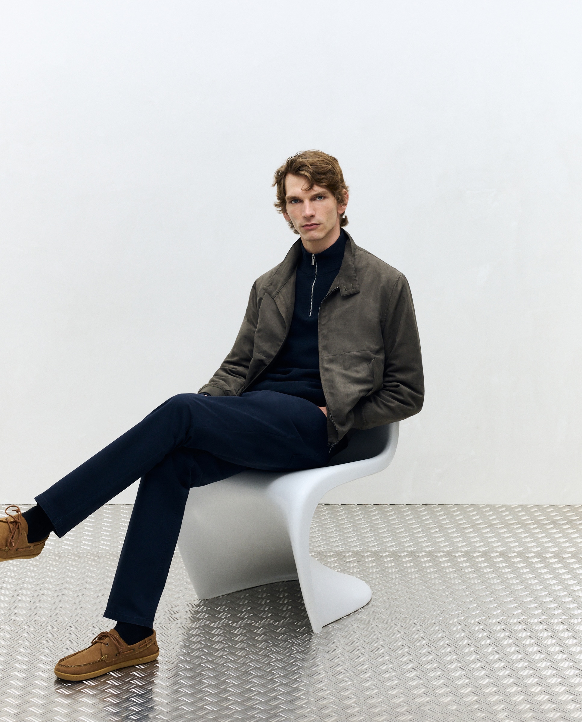 Blusão de Camurcina Verde-1