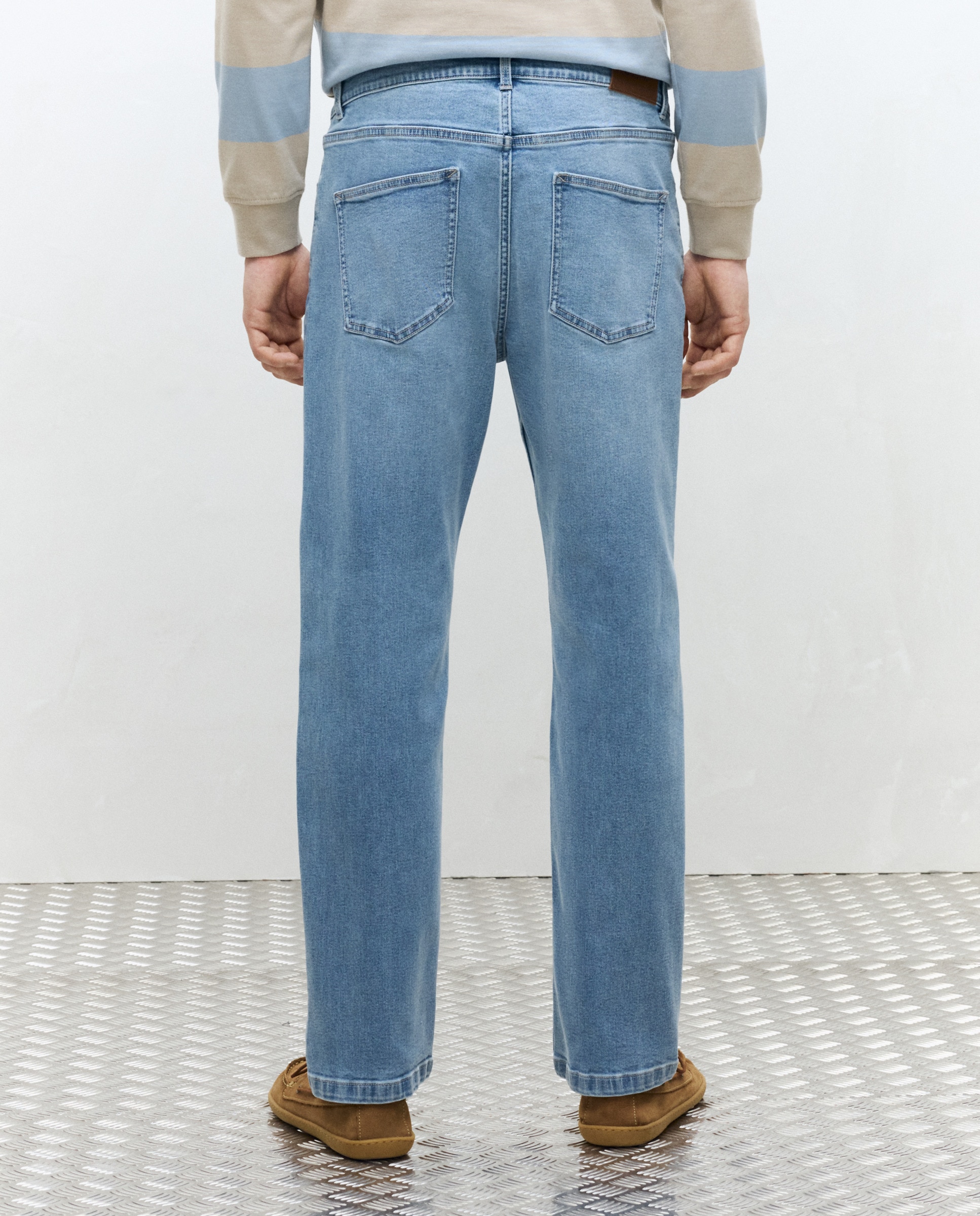 Jeans regular de homem Azul-marinho-3