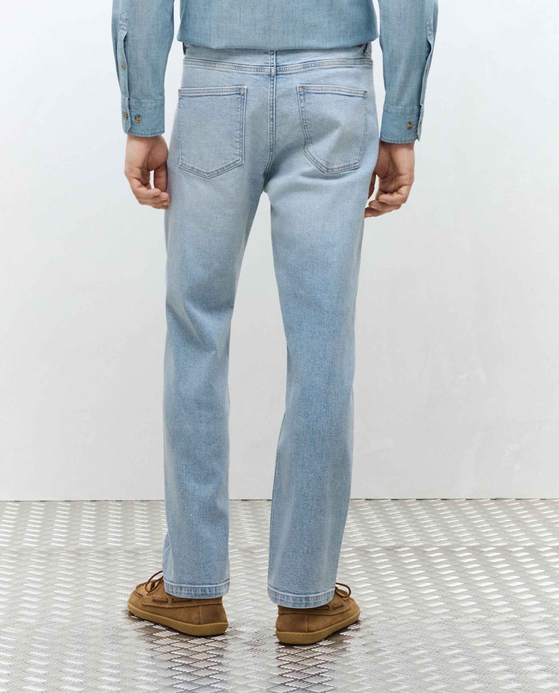 Jeans de Cinco Bolsos Azul-marinho-3