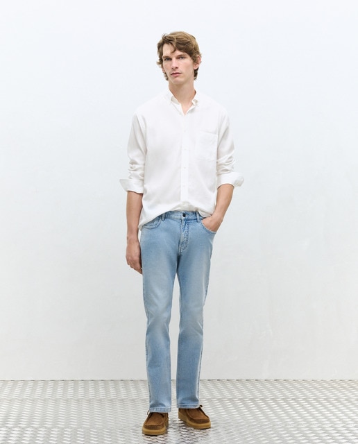 Imagem 0 de Jeans de Cinto Bolsos de Malha.