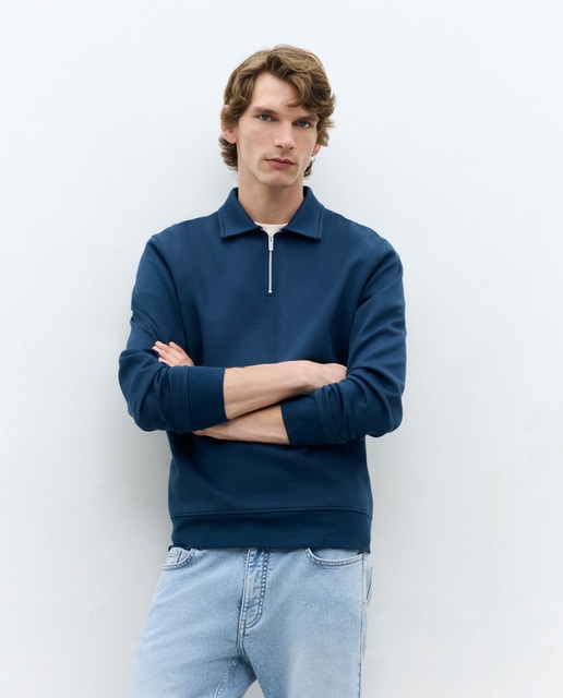 Imagem 0 de Sweatshirt de Colarinho de Polo