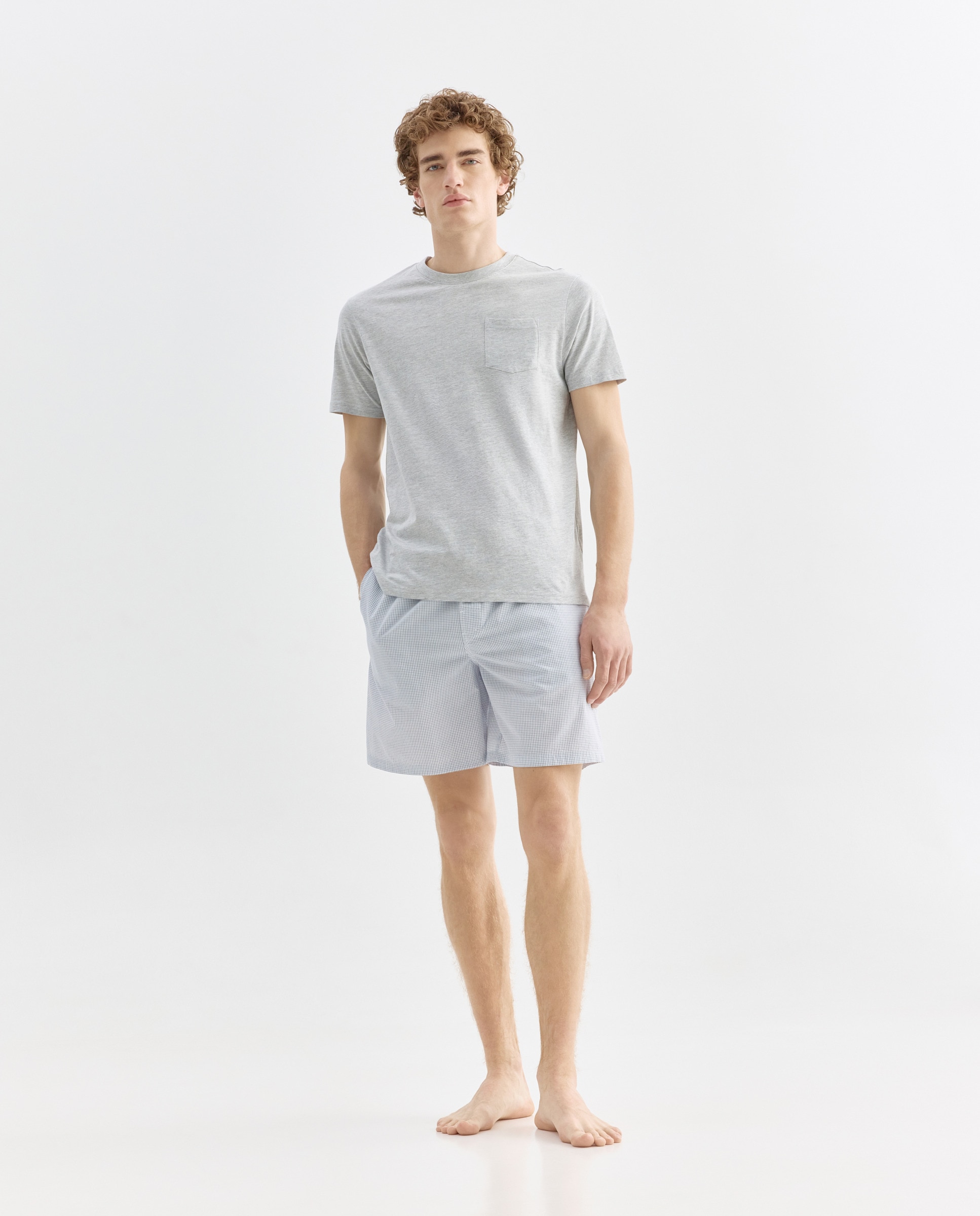 Imagen 0 de Pijama combinado hombre algodón con bolsa