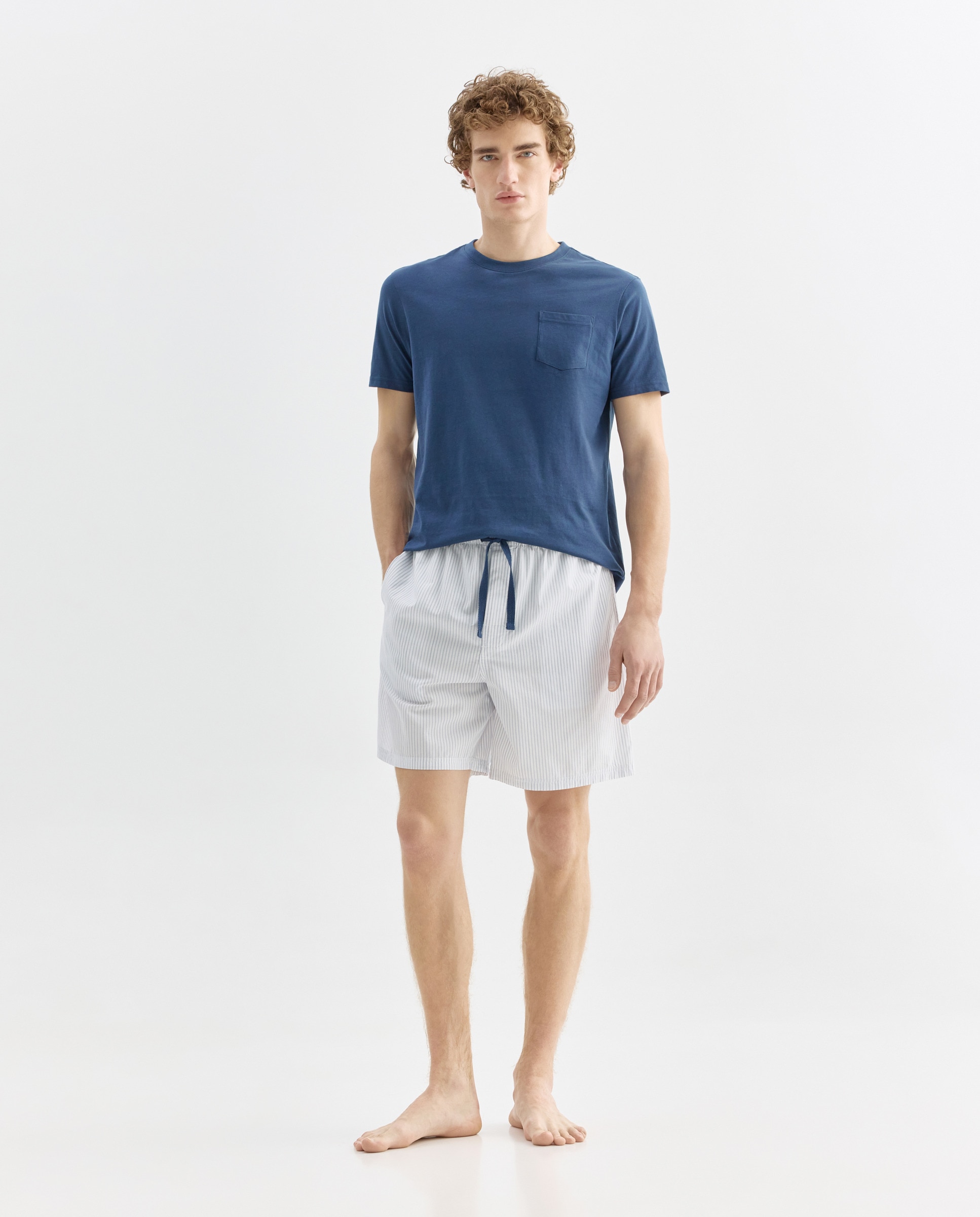 Imagen 0 de Pijama combinado hombre algodón con bolsa