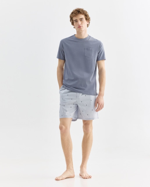 Imagen 0 de Pijama combinado hombre algodón con bolsa