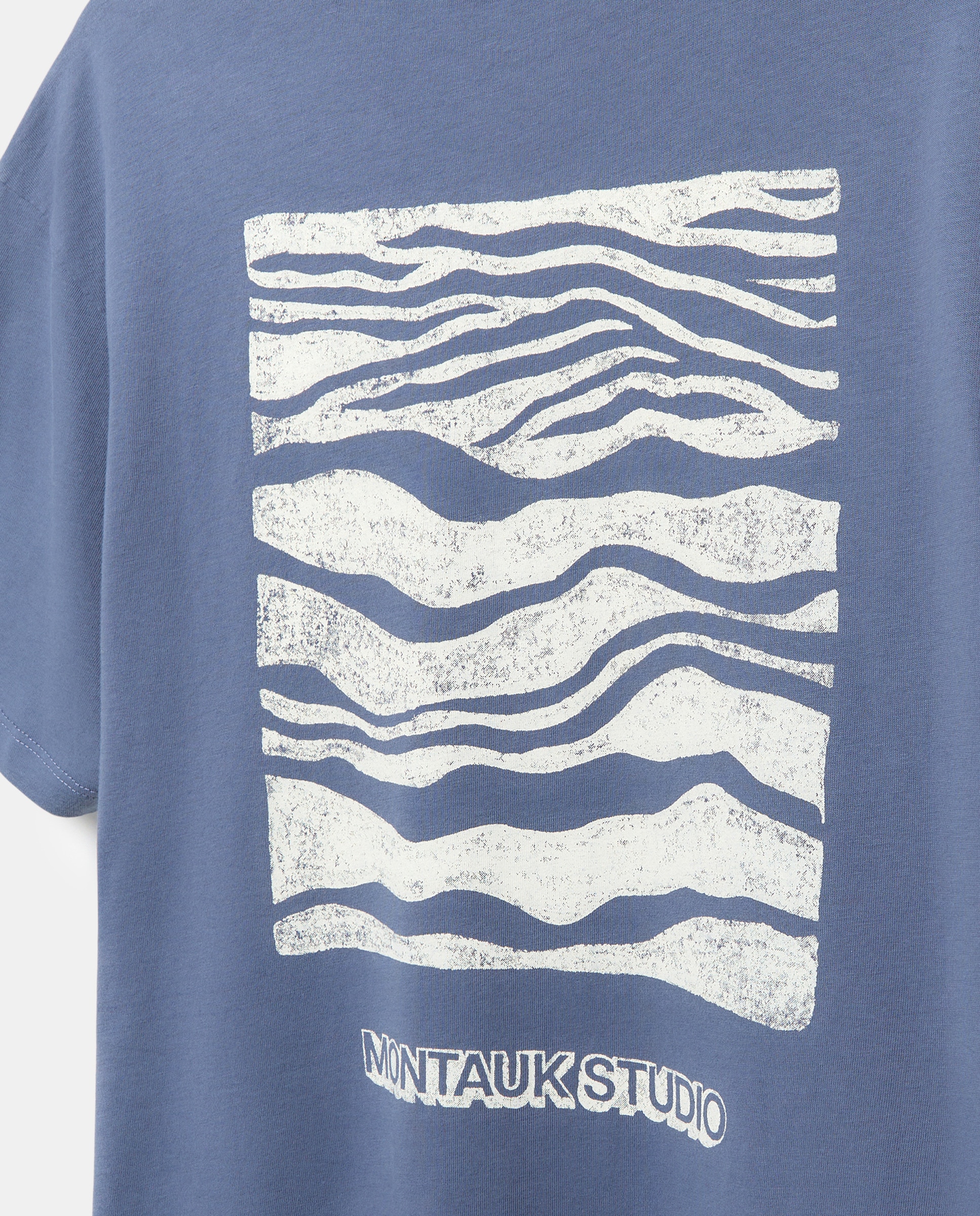 Camiseta de hombre manga corta sunday standard Azul marino-5