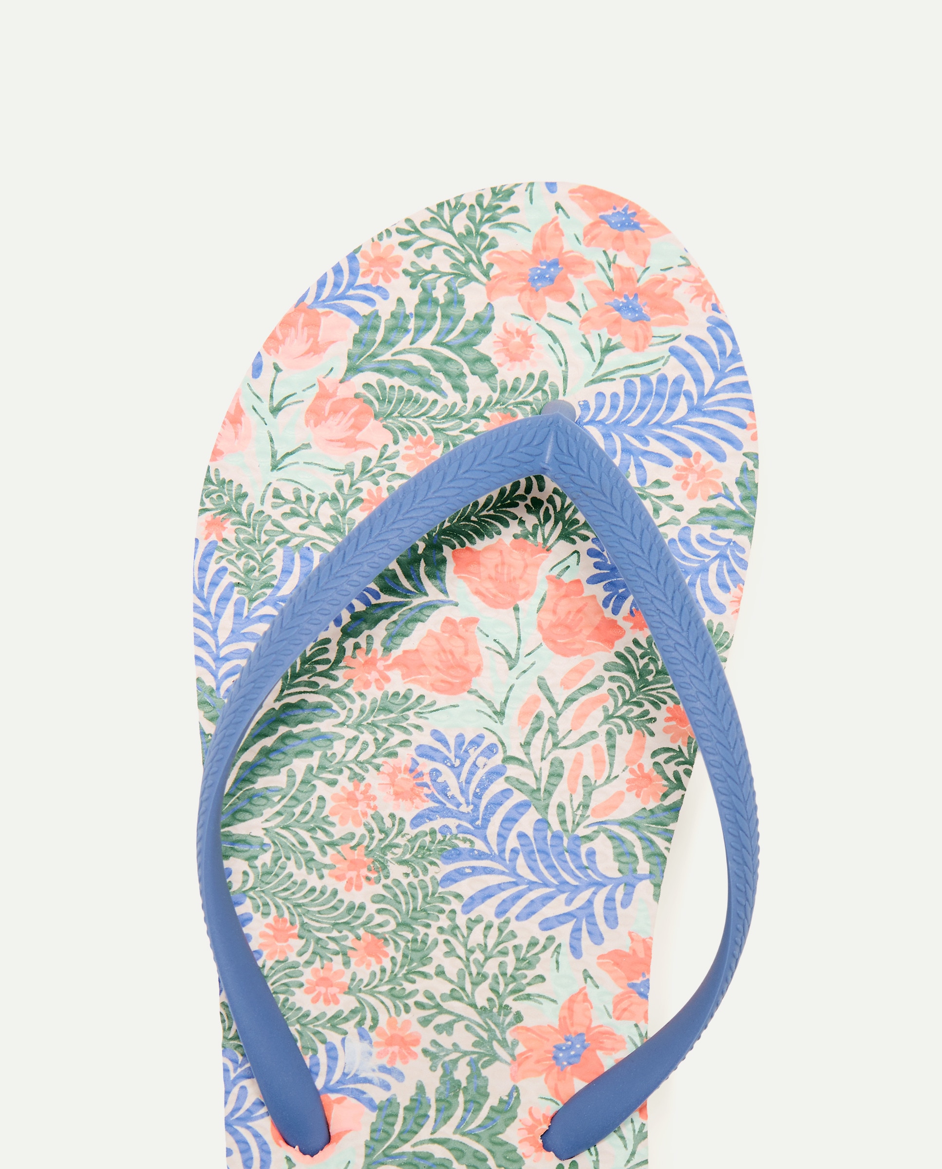 Chancla de mujer estampada Azul-4