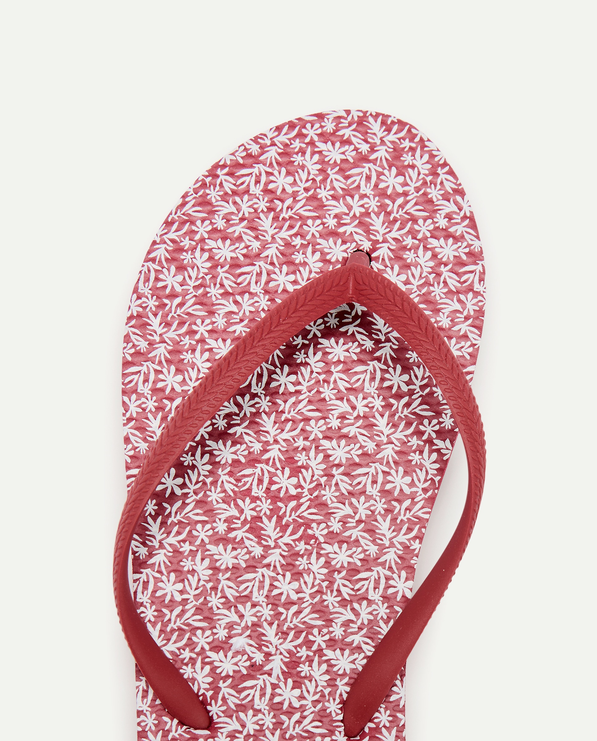 Chancla de mujer estampada 600 Rojo-4