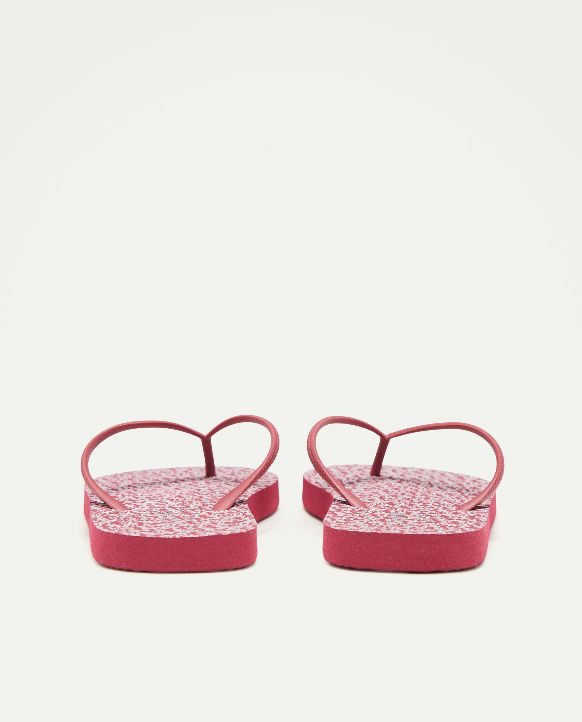 Chancla de mujer estampada 600 Rojo-3