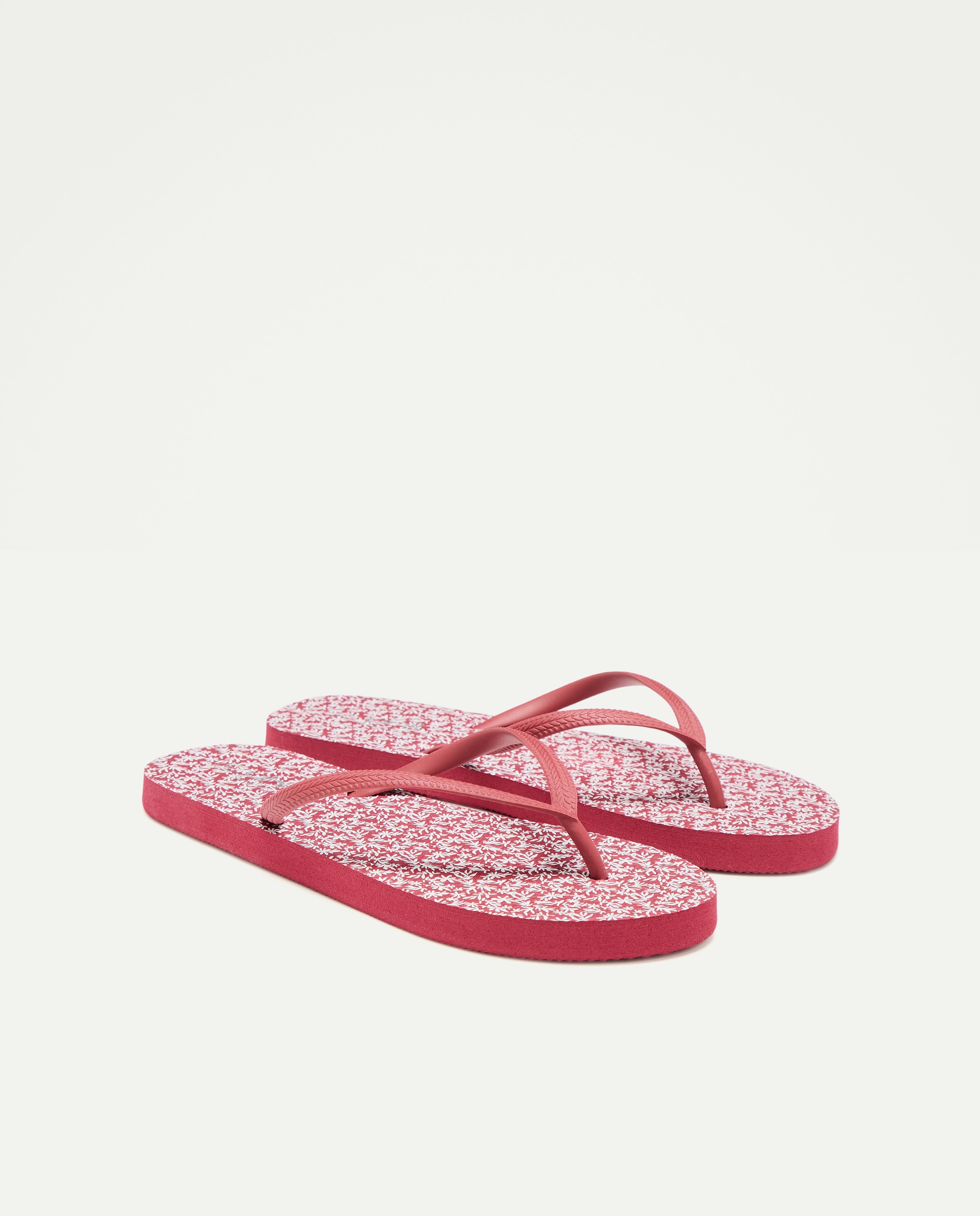 Chancla de mujer estampada 600 Rojo-2