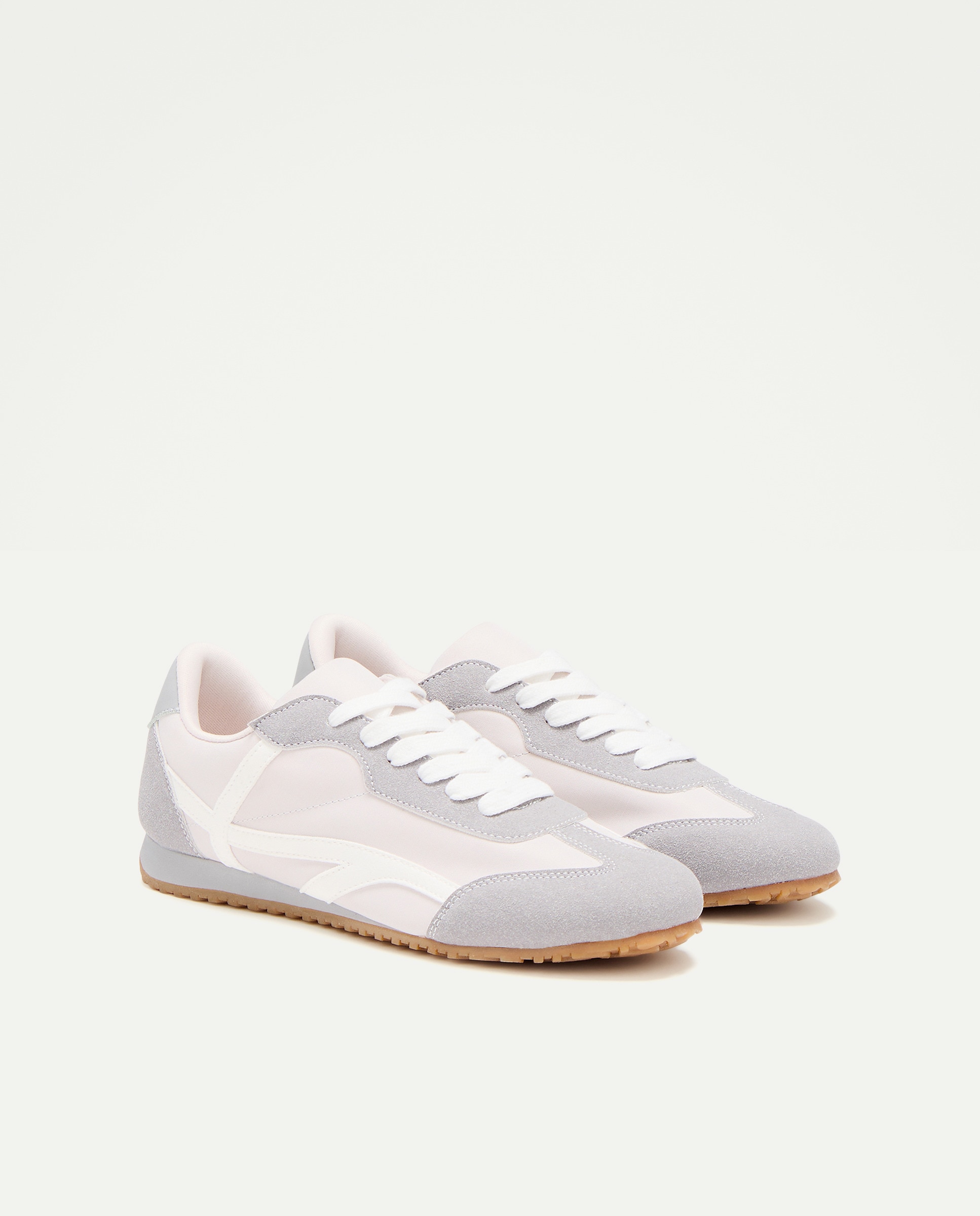 Deportivo de mujer nailon Gris claro-2