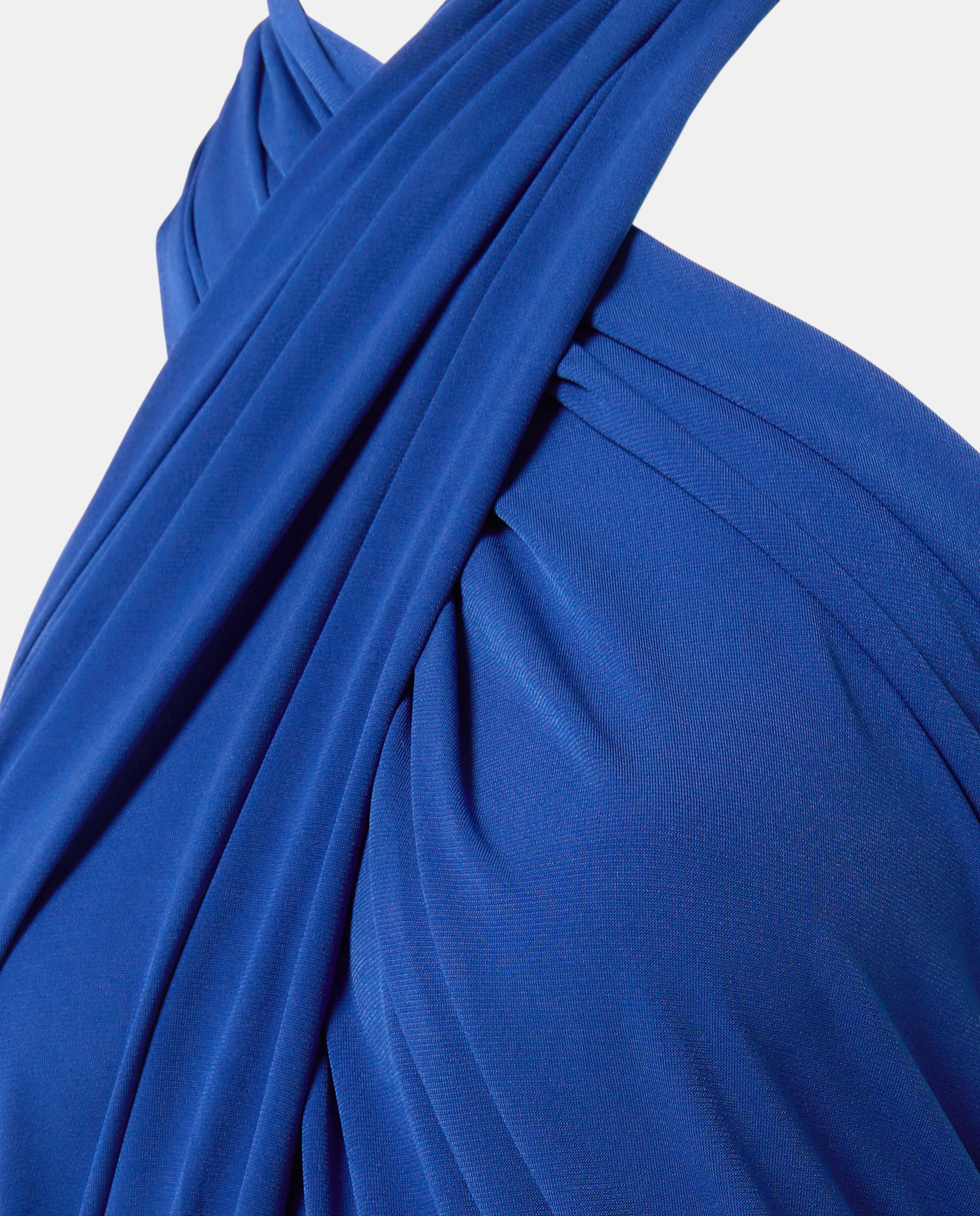 Vestido Cut Out com Laço Azul-5