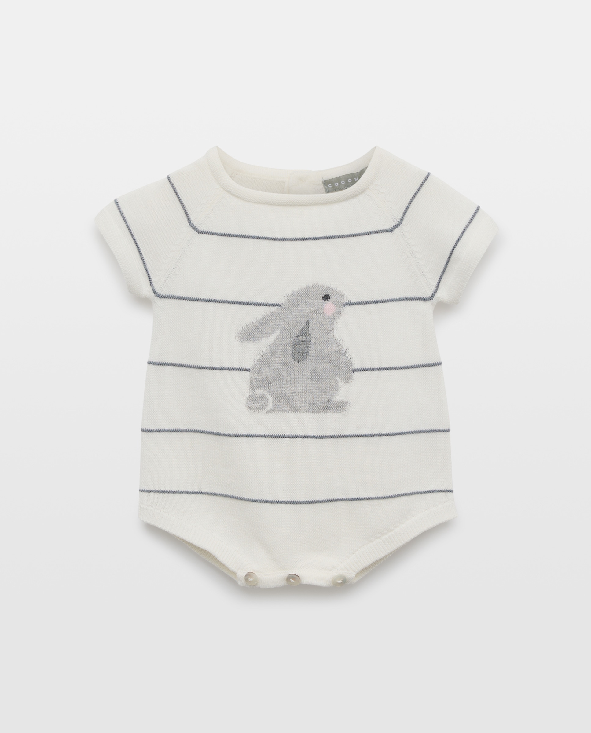 Imagem 0 de Babygrow de Tricot Curto de Bebé com Manga Curta e Estampado