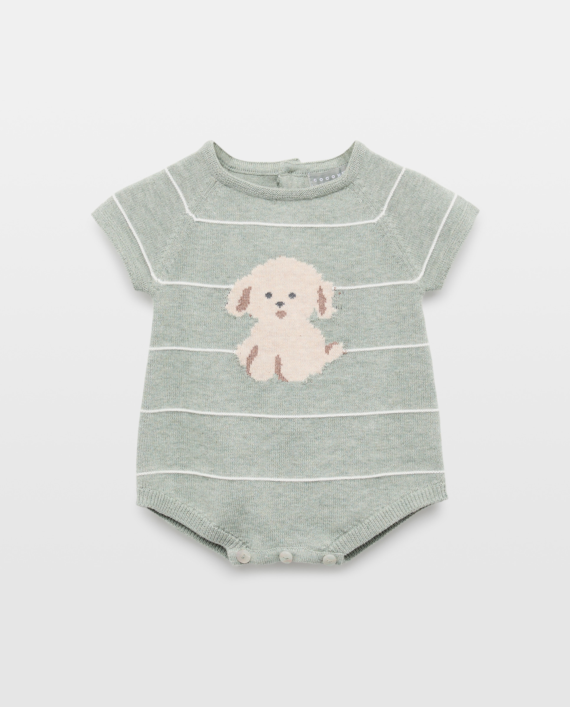 Imagem 0 de Babygrow de Tricot Curto de Bebé com Manga Curta e Estampado