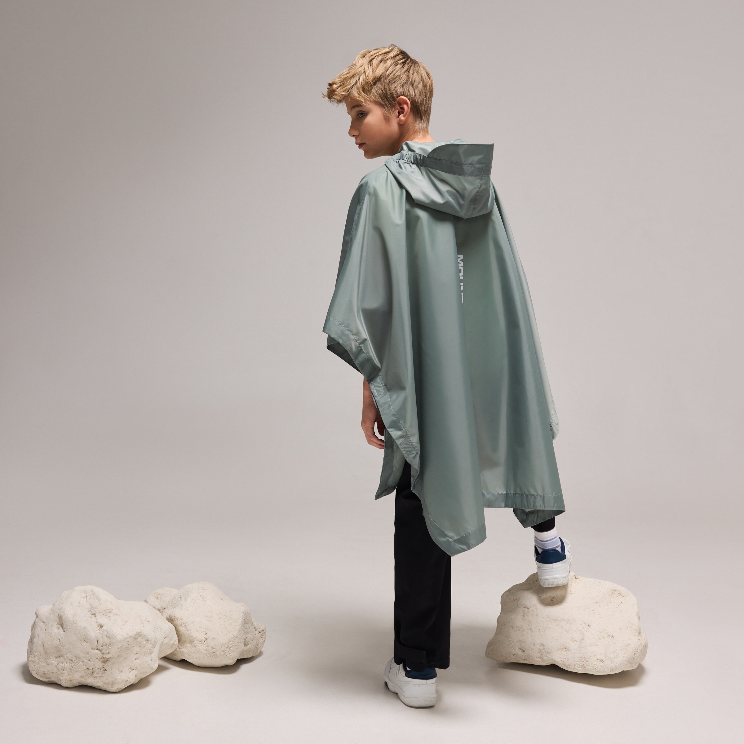 Poncho Impermeável de Montanha Unissexo Mountain Pro Verde-escuro-2
