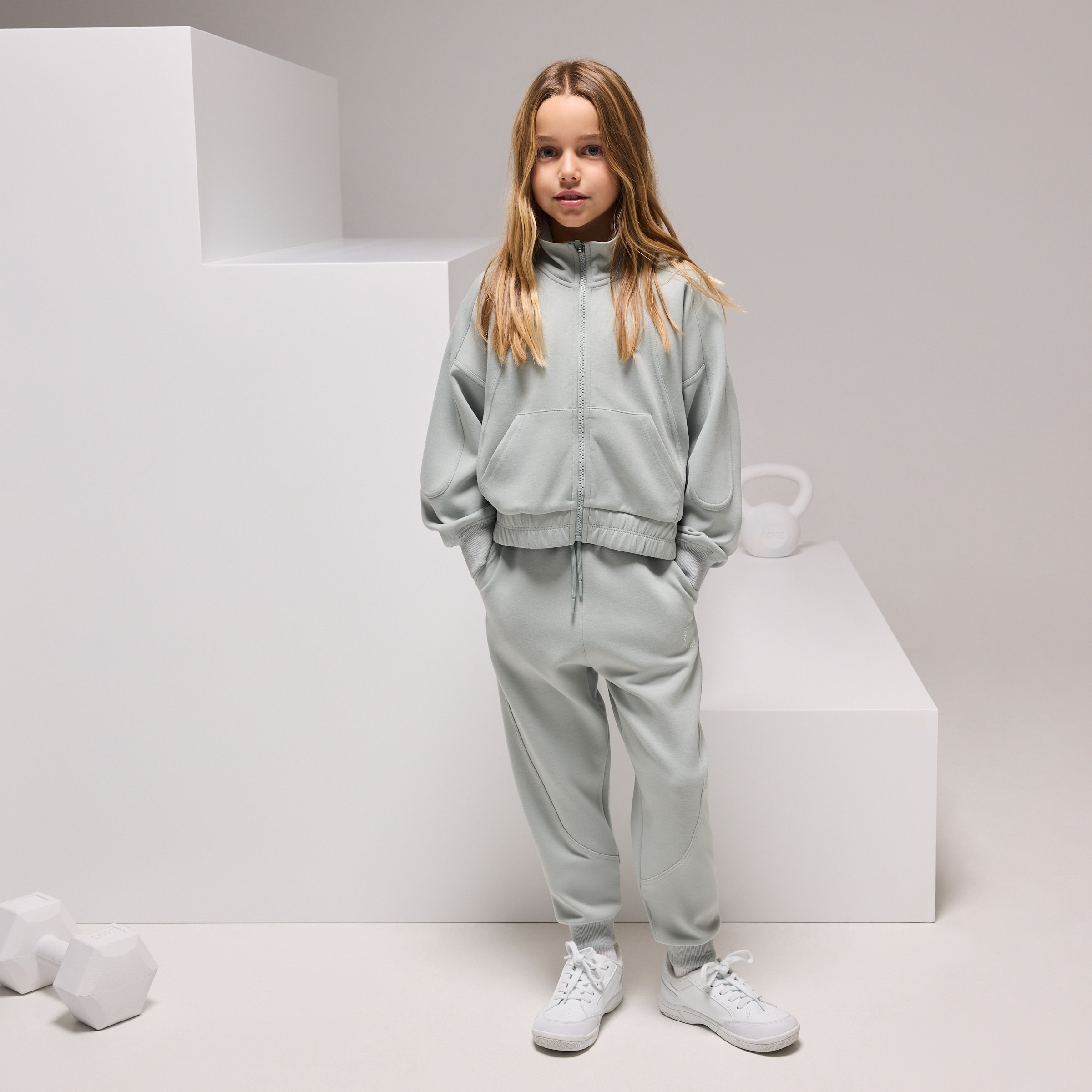 Sweatshirt Aberta de Viscose Sportcasual de Menina Kiwi-2