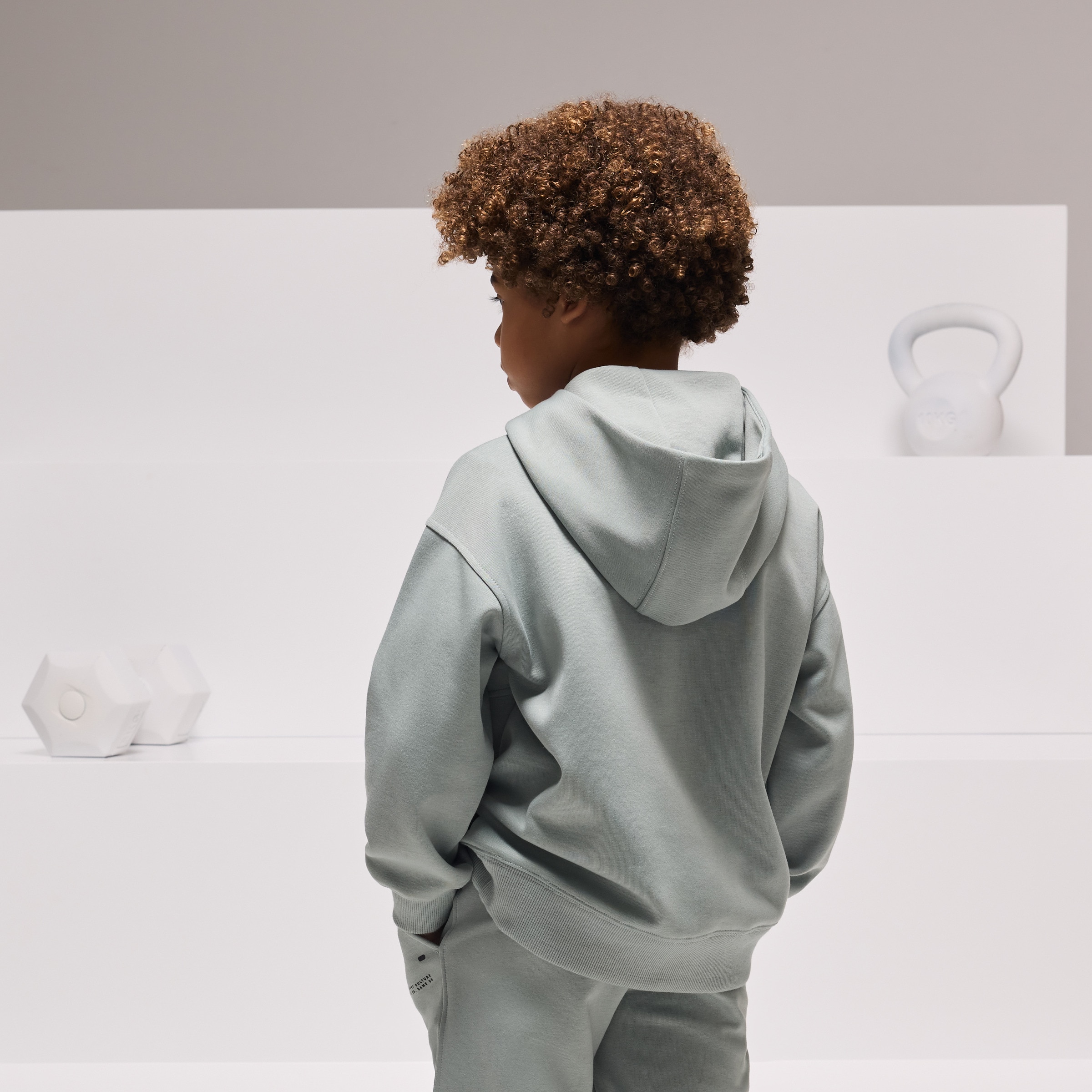 Sweatshirt com Capuz Sportcasual de Menino Verde-3