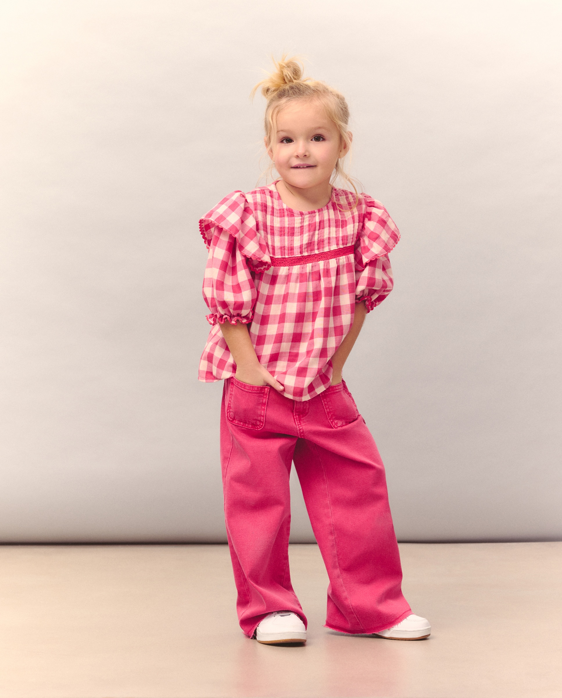 Imagem 0 de Calças de Sarja Coloridas Wide Leg