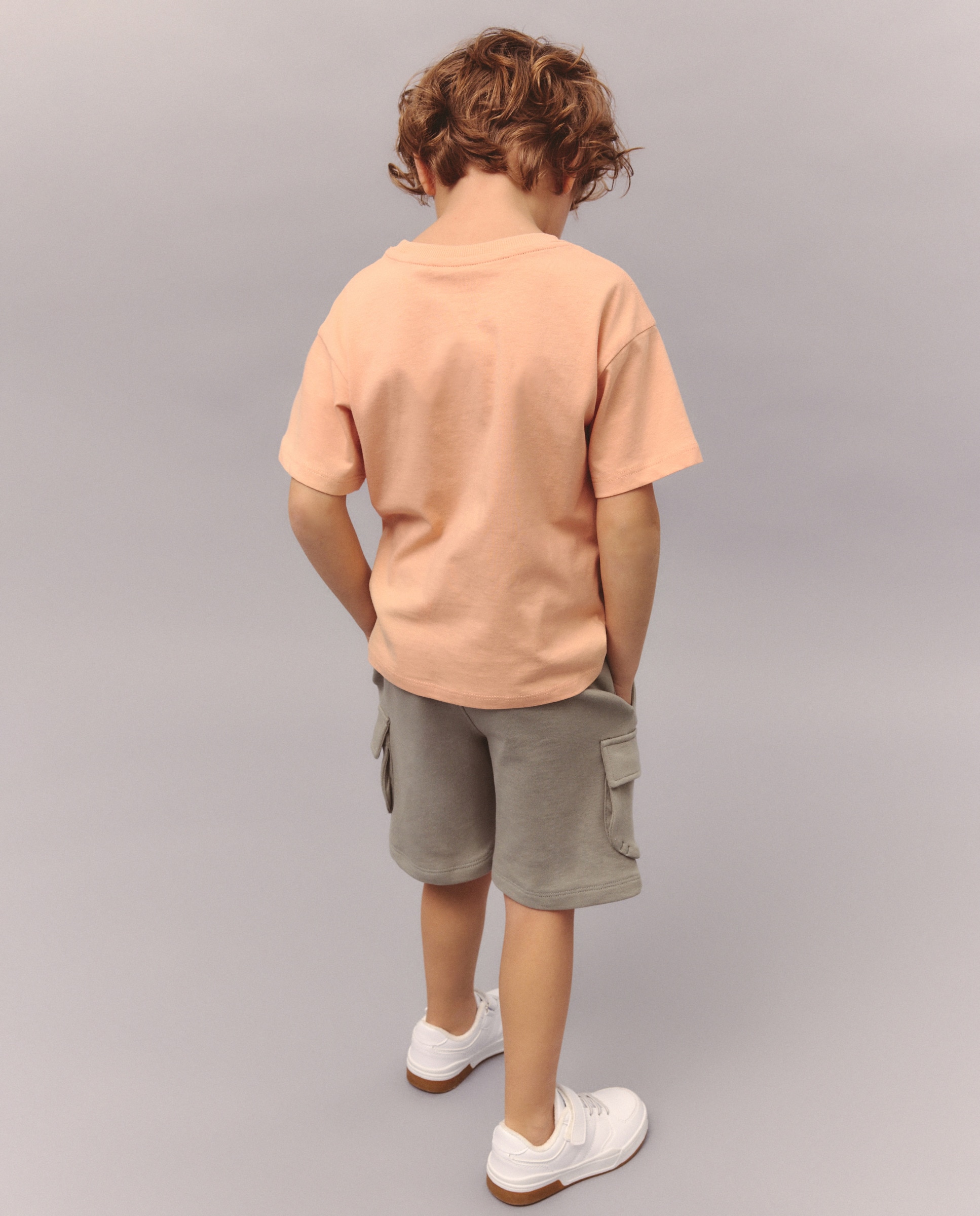 Bermudas Cargo de Felpa Kids El Corte Inglés 520 Caqui-3