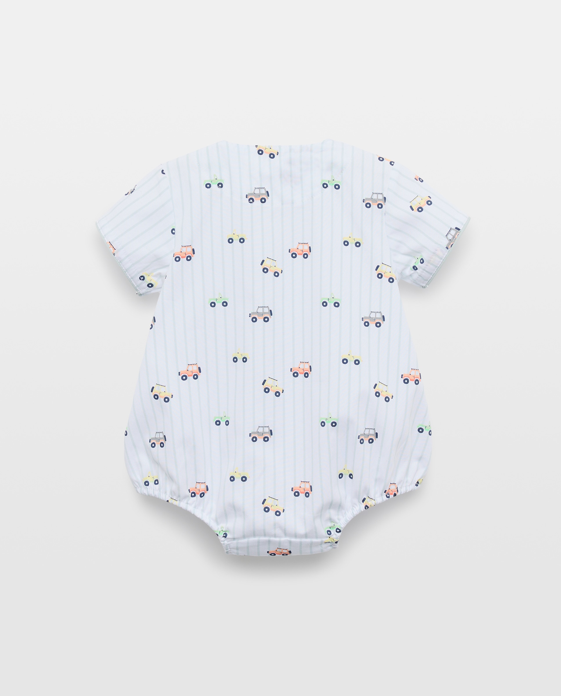 Babygrow Curto de Bebé Azul-2